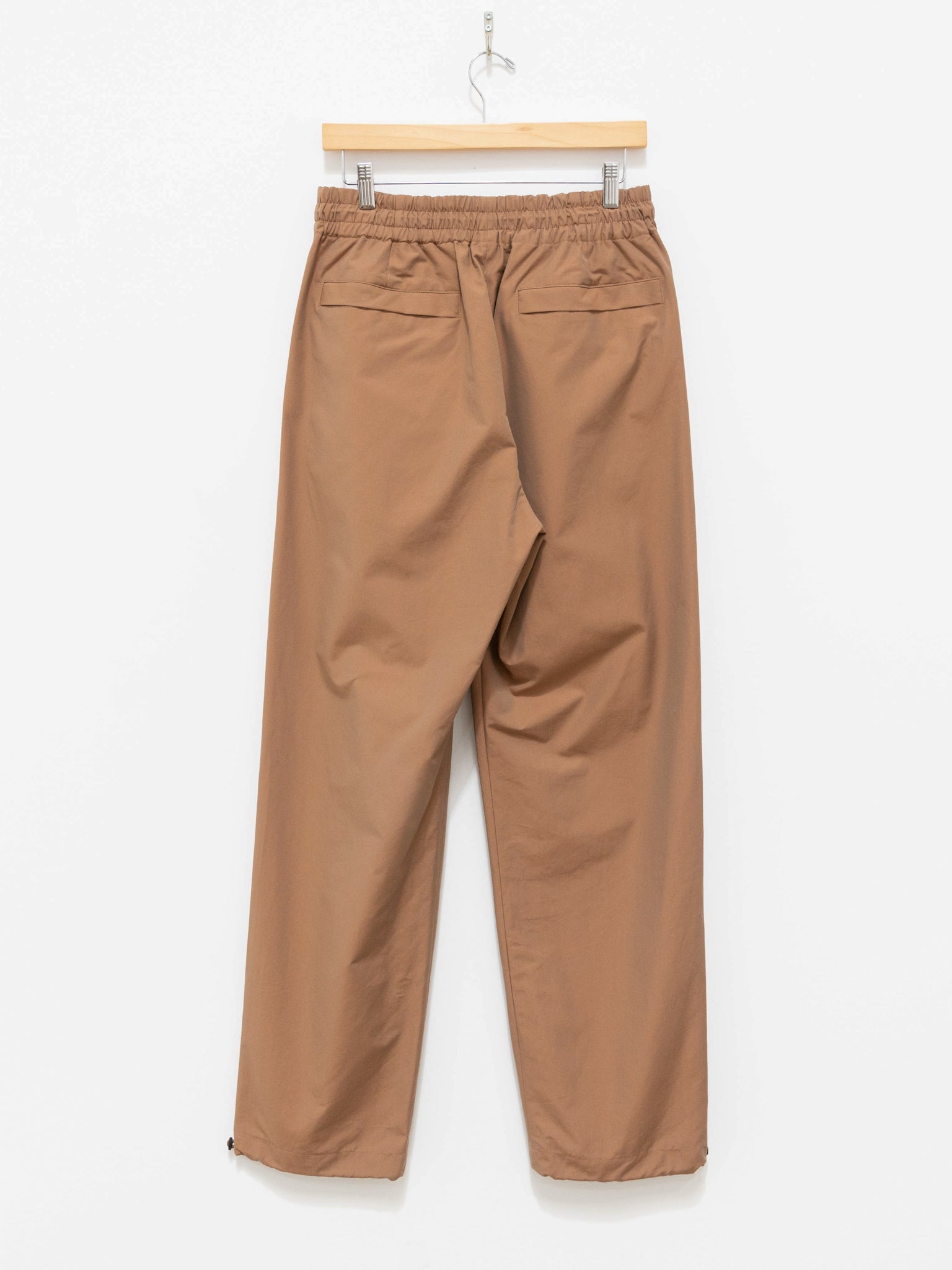 Namu Shop - Auralee Finx Tussah Chambray Easy Pants - Brown Chambray