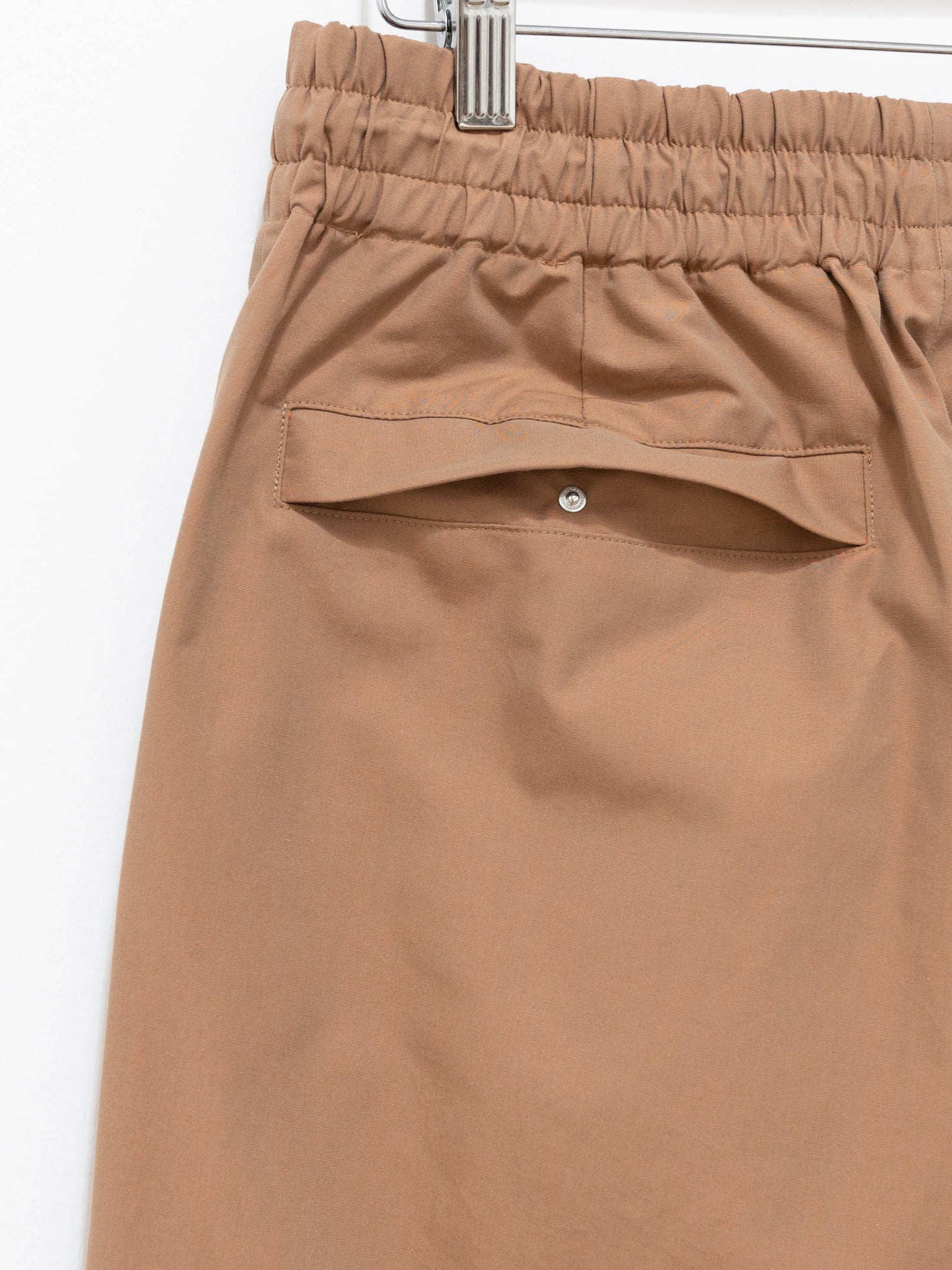 Namu Shop - Auralee Finx Tussah Chambray Easy Pants - Brown Chambray