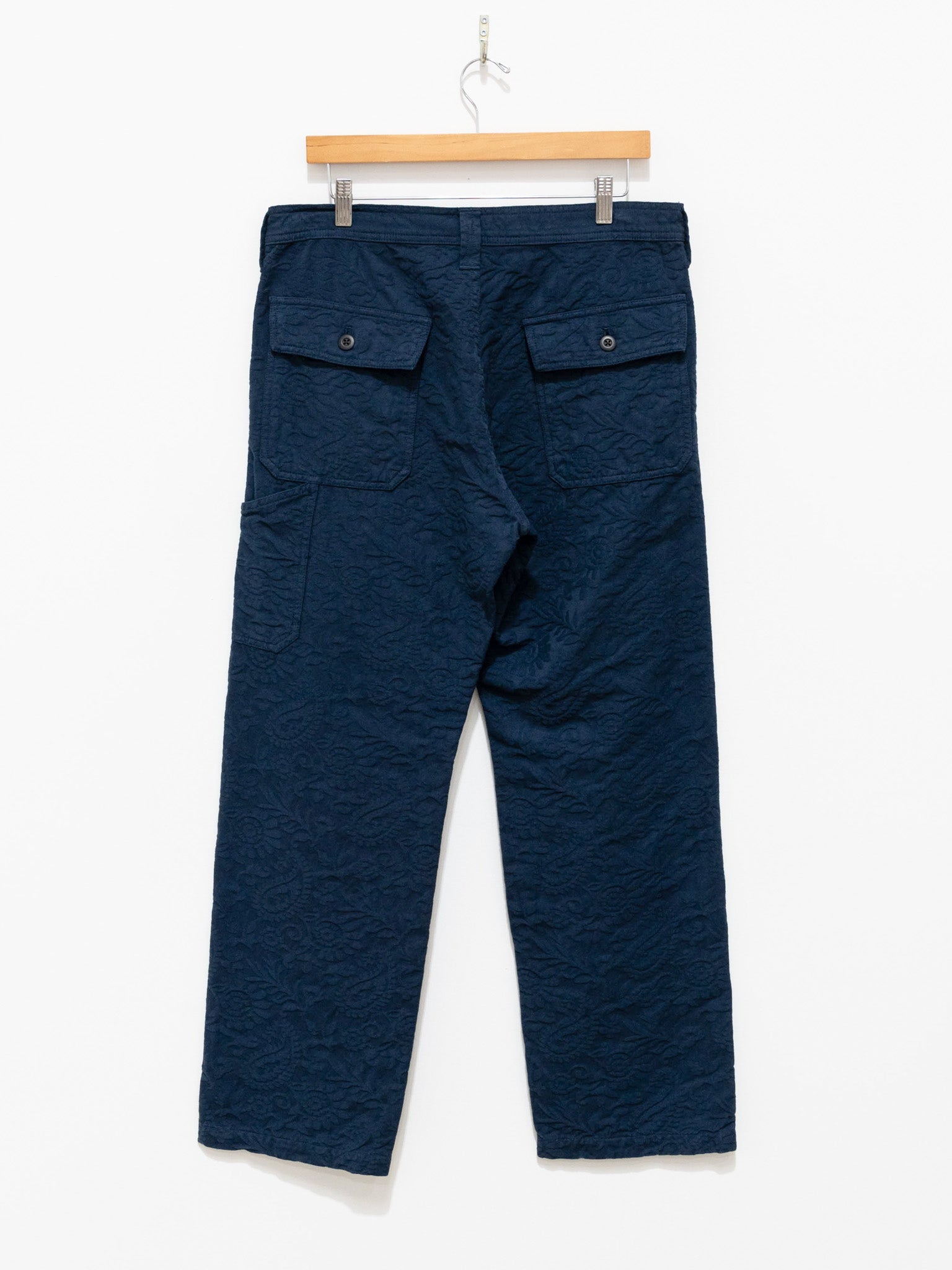 Namu Shop - ts(s) Garment Dye Paisley Fatigue Pants - Navy