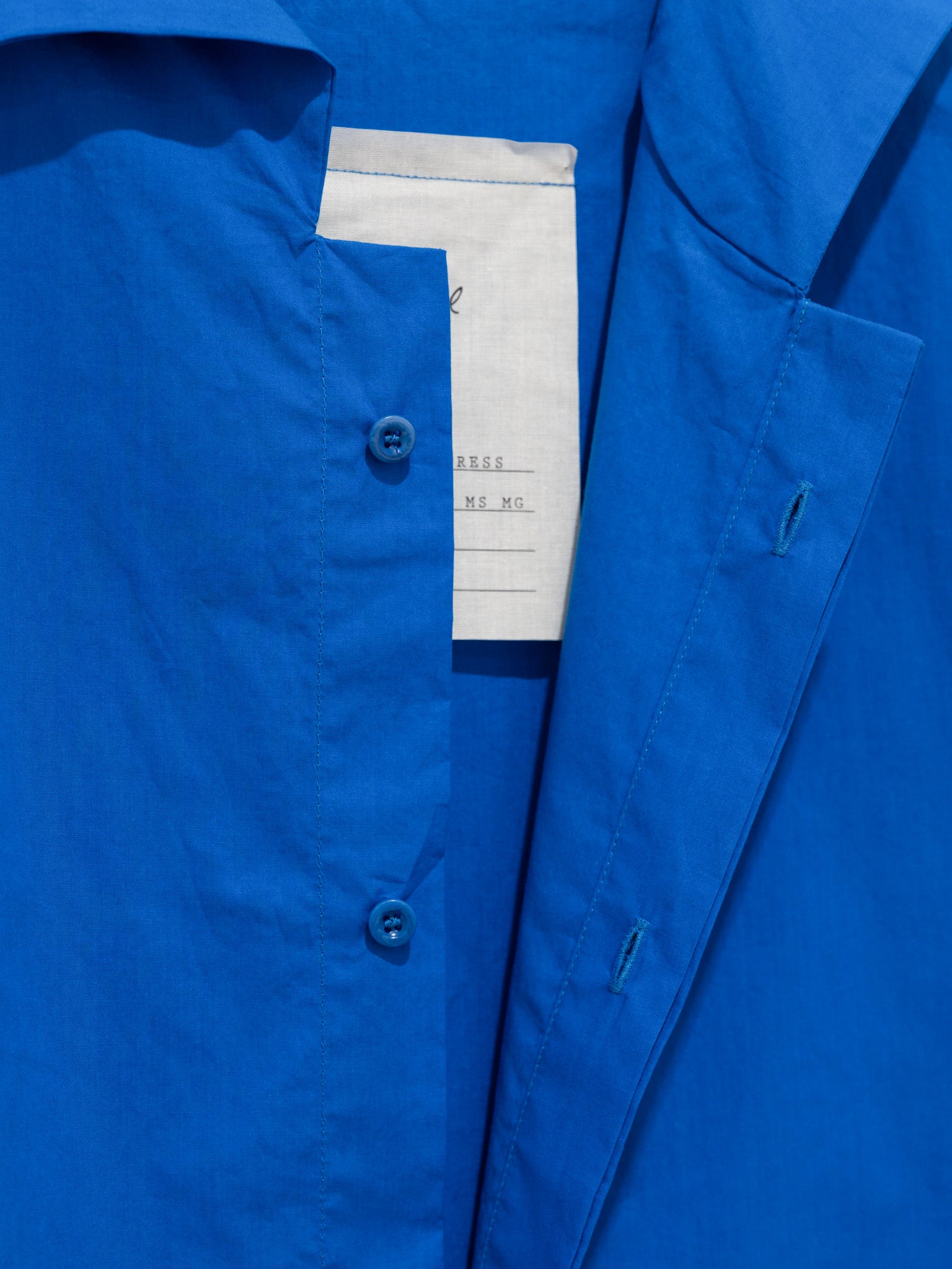 Namu Shop - Toogood The Anchorsmith Dress - Paper Cotton Cobalt