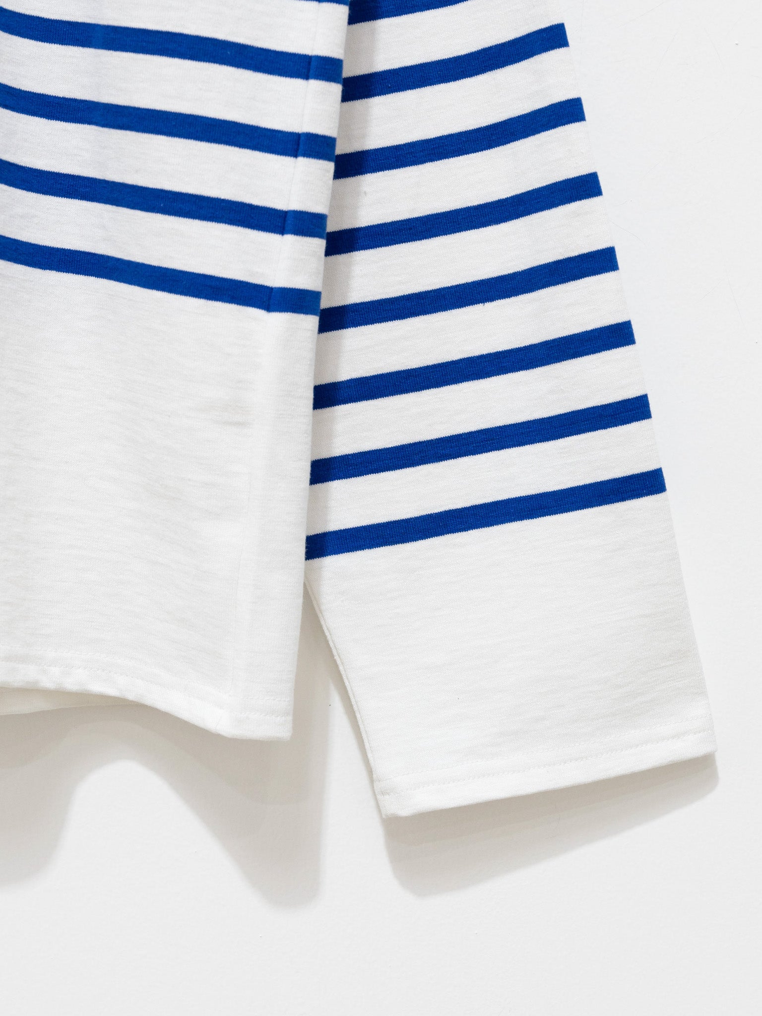 Namu Shop - Veritecoeur Le Minor Border Longsleeve Tee - Royal Blue x White