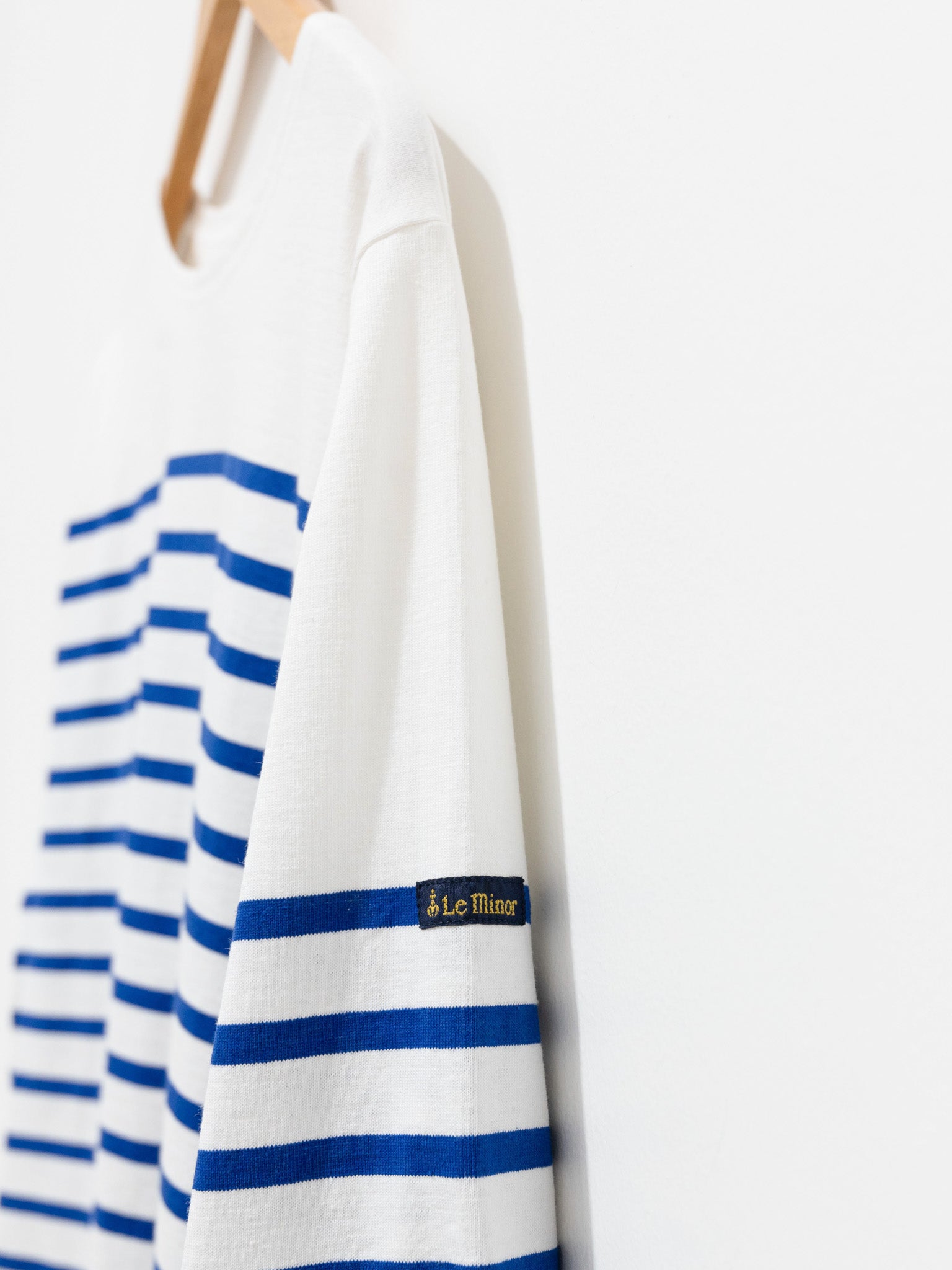 Namu Shop - Veritecoeur Le Minor Border Longsleeve Tee - Royal Blue x White