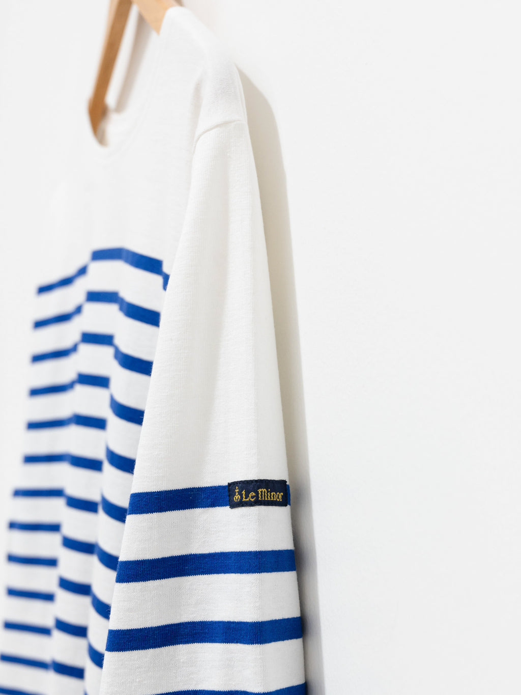Namu Shop - Veritecoeur Le Minor Border Longsleeve Tee - Royal Blue x White