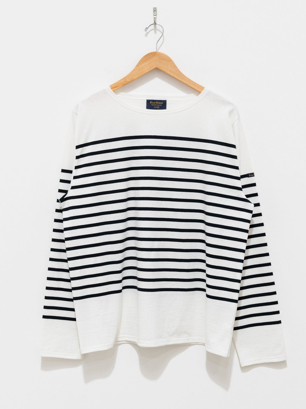 Namu Shop - Veritecoeur Le Minor Border Longsleeve Tee - Black x White
