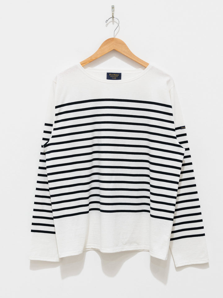 Namu Shop - Veritecoeur Le Minor Border Longsleeve Tee - Black x White