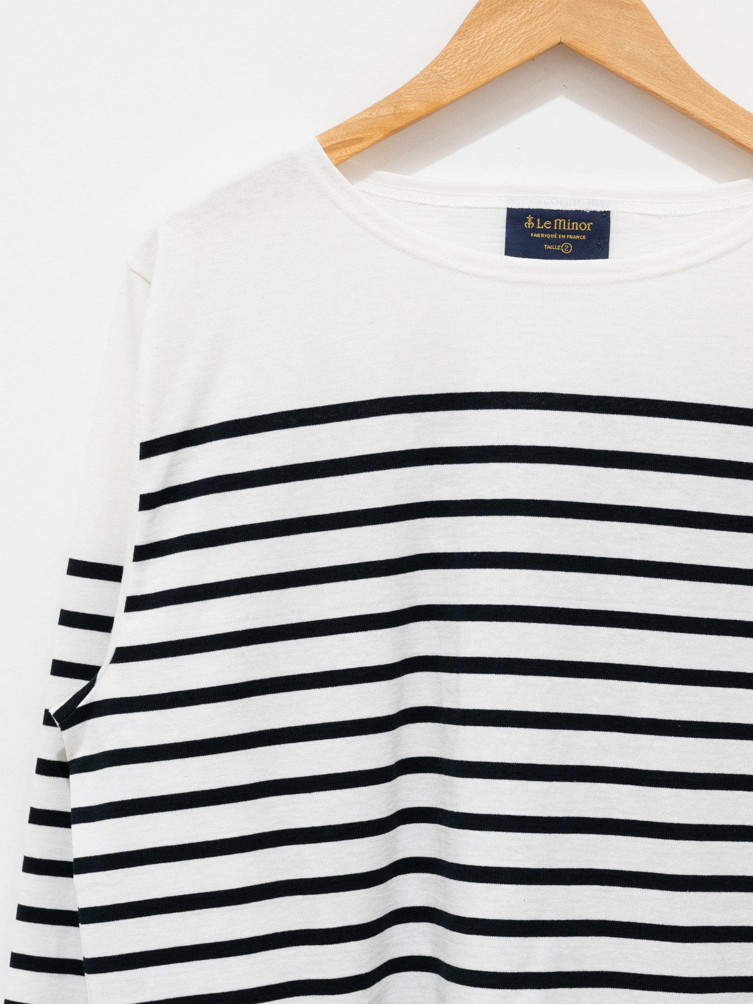 Namu Shop - Veritecoeur Le Minor Border Longsleeve Tee - Black x White