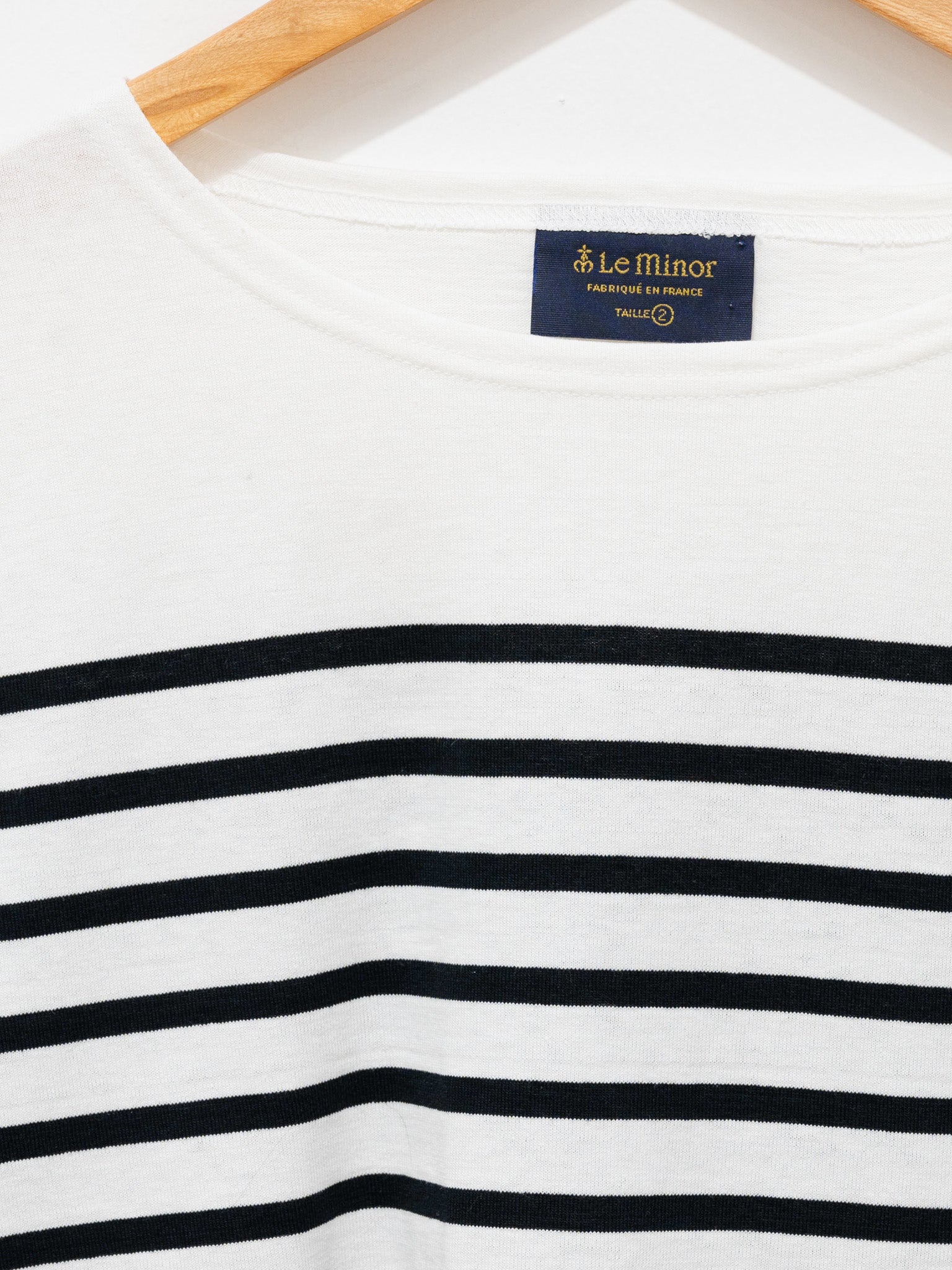 Namu Shop - Veritecoeur Le Minor Border Longsleeve Tee - Black x White