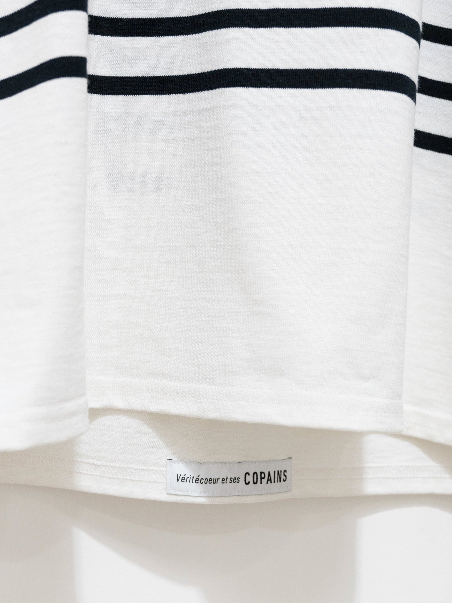 Namu Shop - Veritecoeur Le Minor Border Longsleeve Tee - Black x White