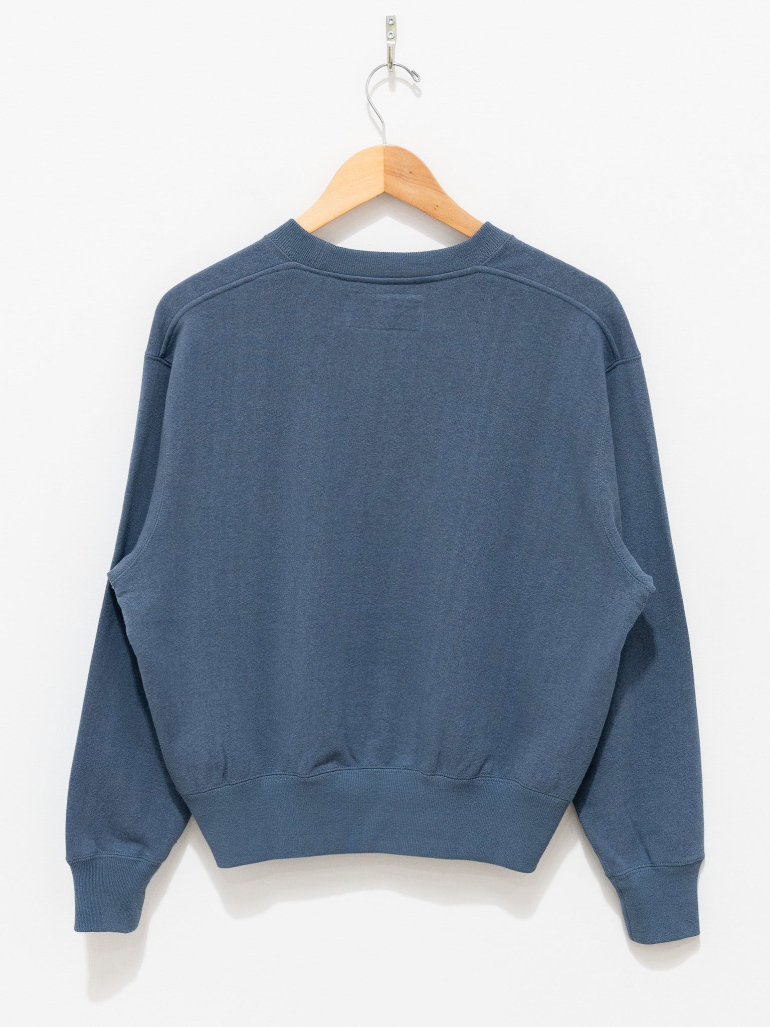 Namu Shop - Unfil Cotton & Paper Terry Sweatshirt - Graphite Blue
