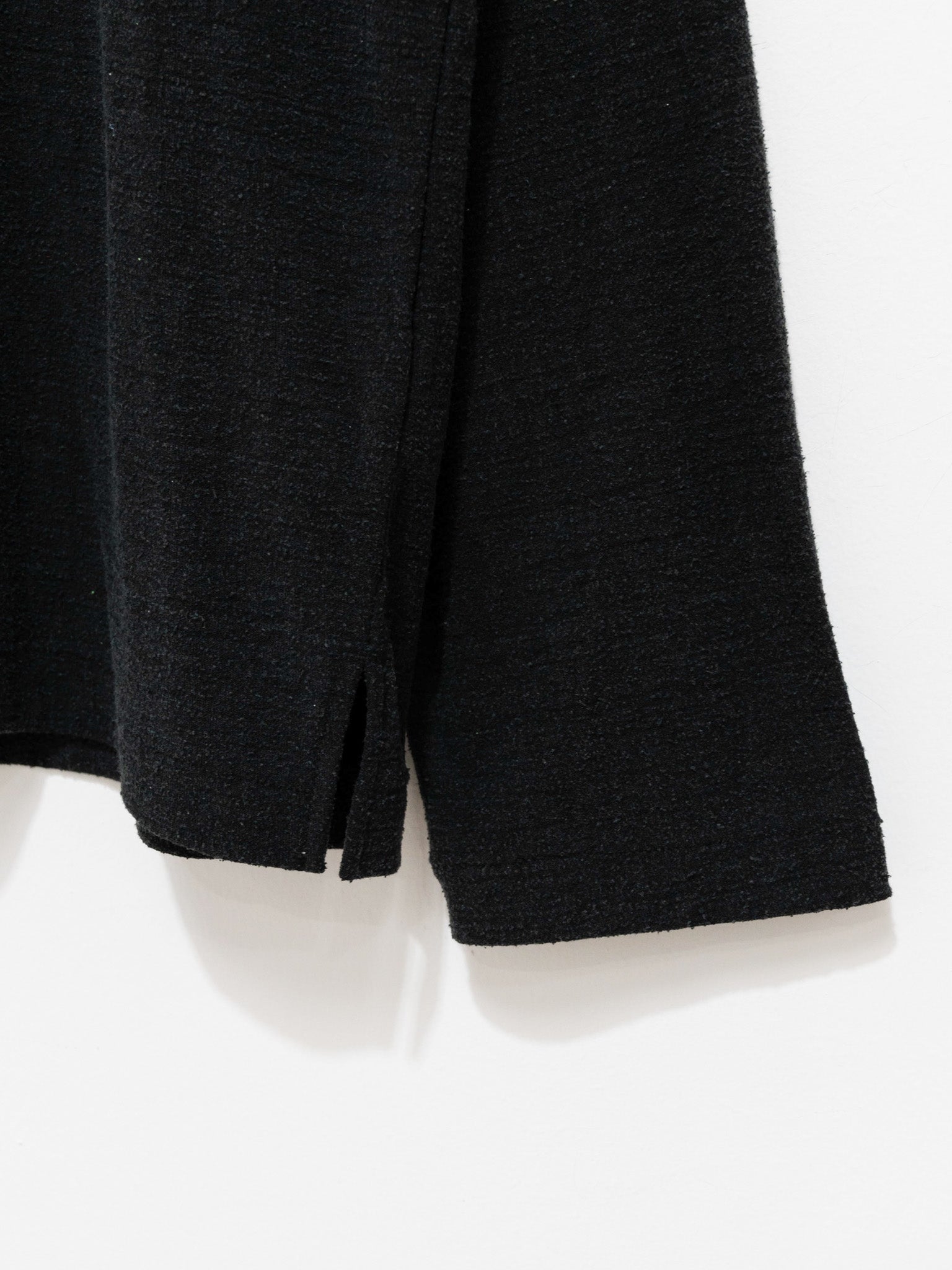 Namu Shop - Unfil Raw Silk Jersey L/S Tee - Black