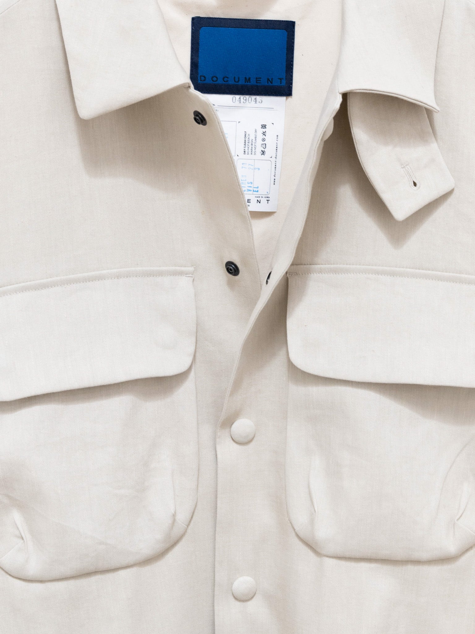 Namu Shop - Document Linen CPO Jacket - Beige