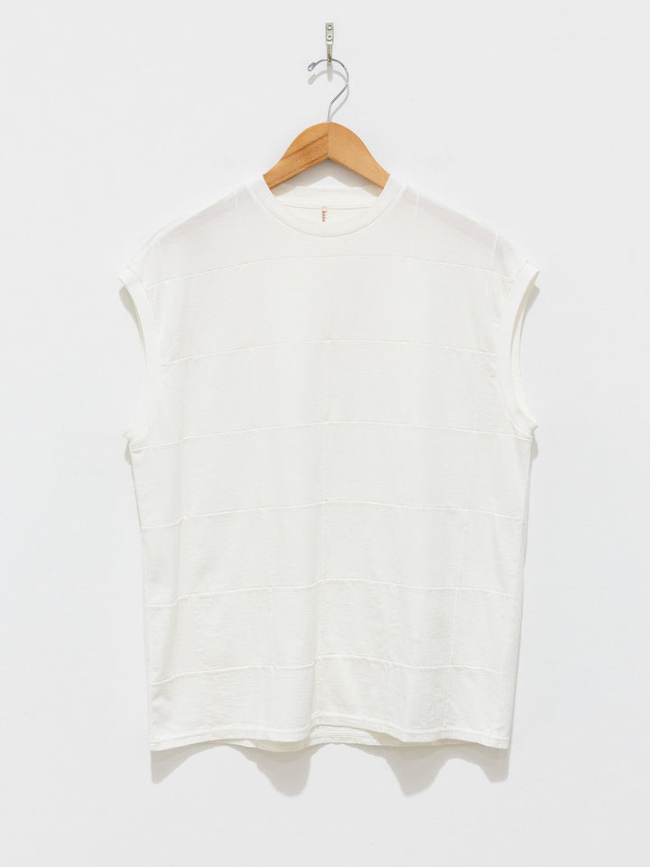 Namu Shop - Babaco Square Patterned Sleeveless Tee - White