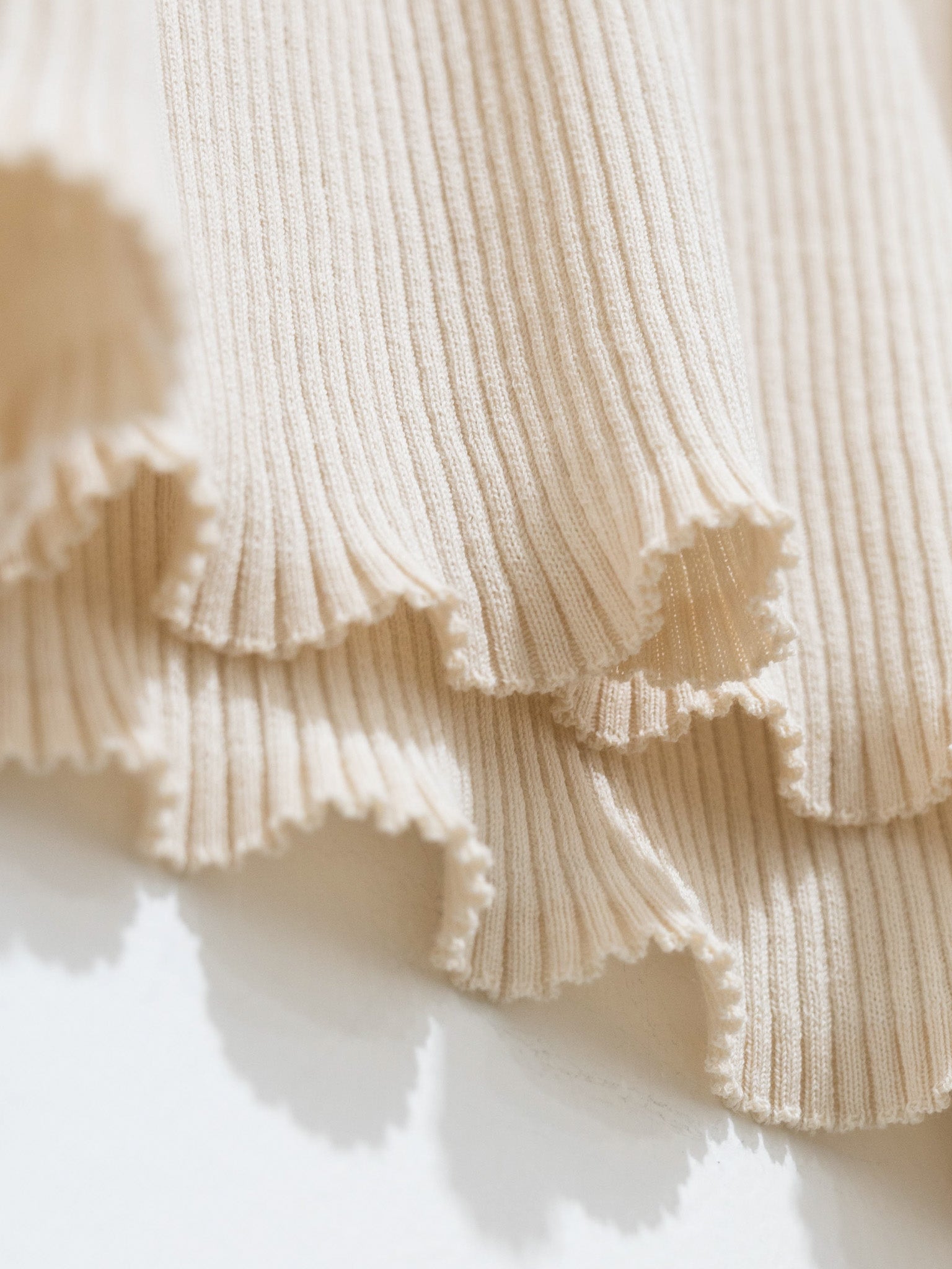 Namu Shop - Studio Nicholson Rakko Fine Crepe Cotton Knit Tank - Oyster