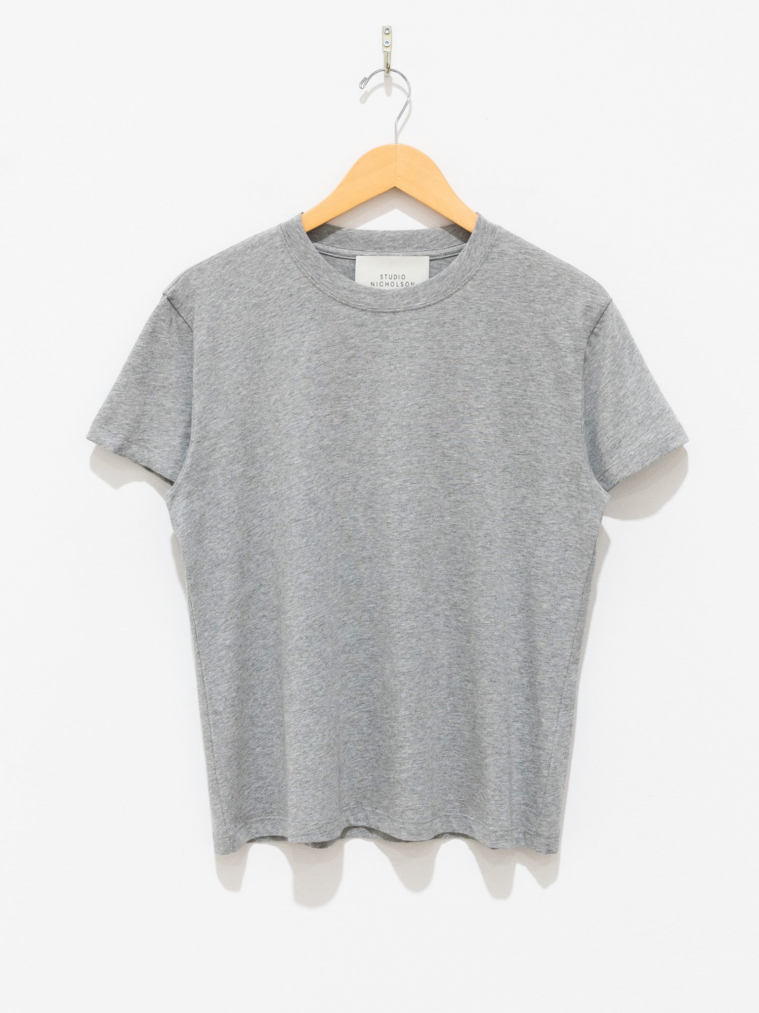 Namu Shop - Studio Nicholson Marine Perfect Tee - Grey Marl
