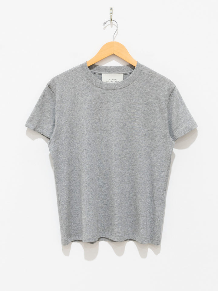Namu Shop - Studio Nicholson Marine Perfect Tee - Grey Marl