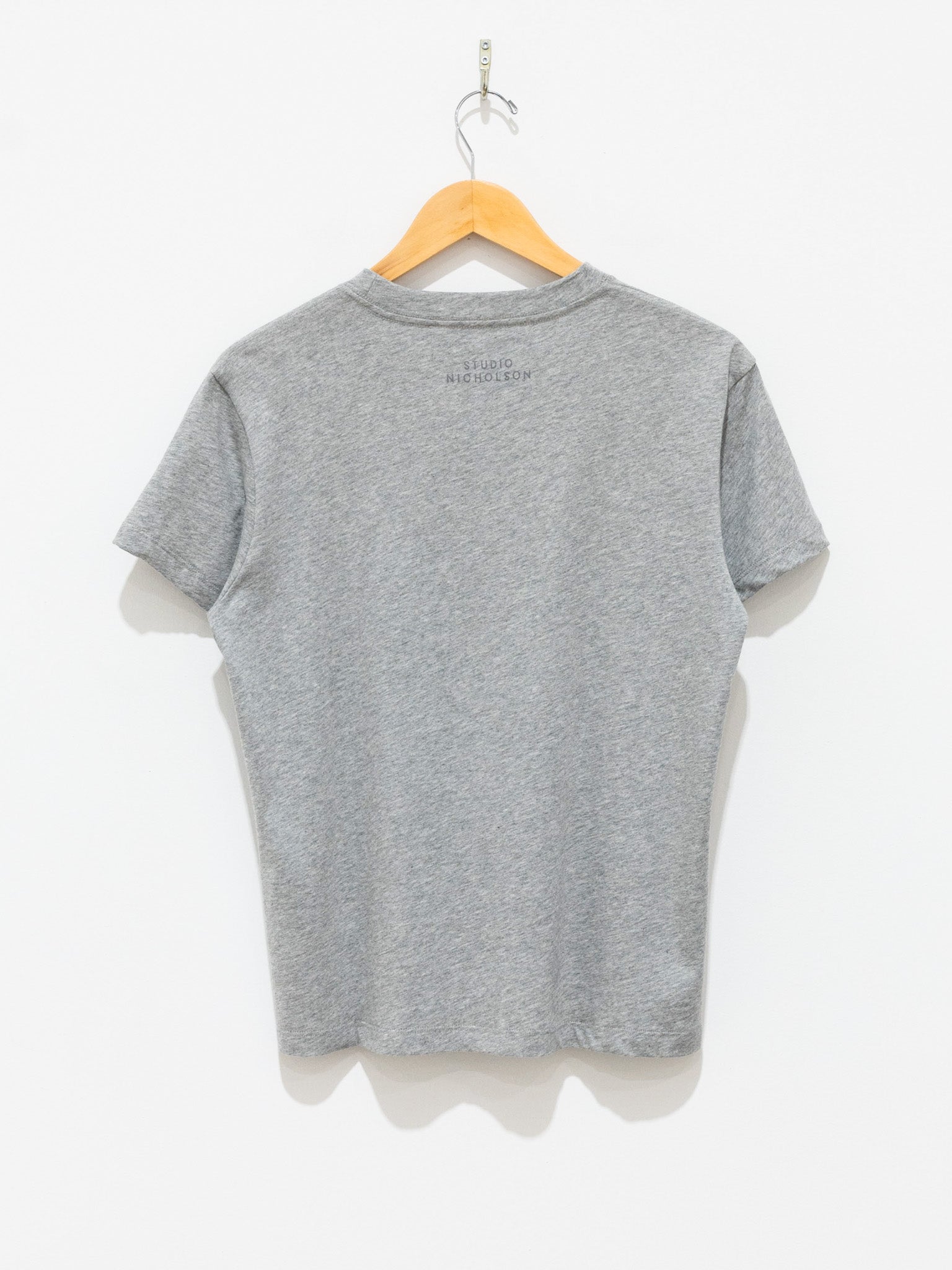 Namu Shop - Studio Nicholson Marine Perfect Tee - Grey Marl