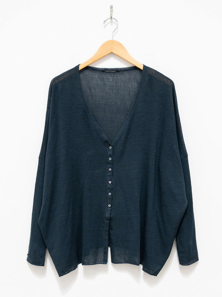 Namu Shop - Album di Famiglia Linen Cardigan - Navy
