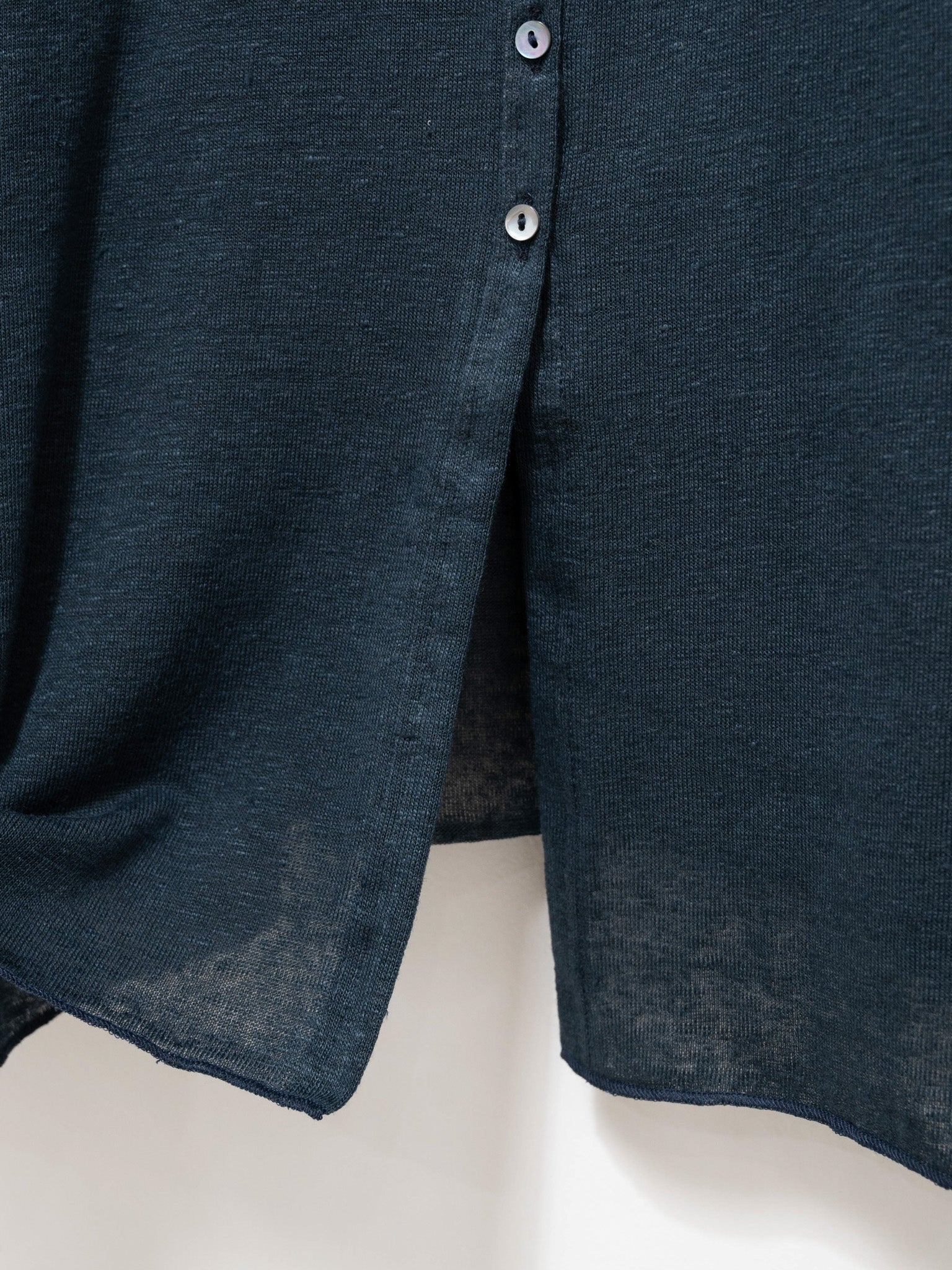 Namu Shop - Album di Famiglia Linen Cardigan - Navy