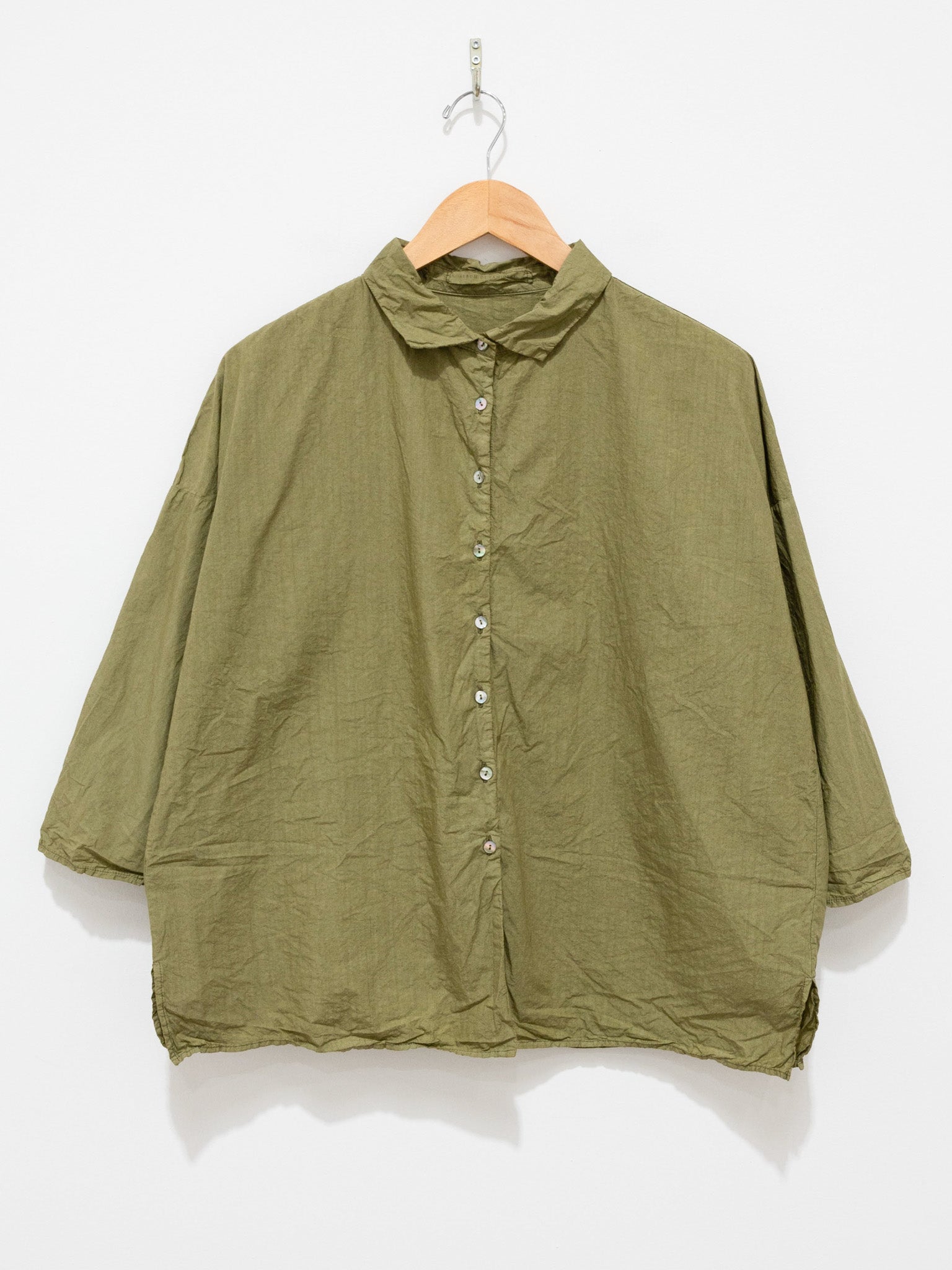 Namu Shop - Album di Famiglia Short Collar Shirt TC - Khaki