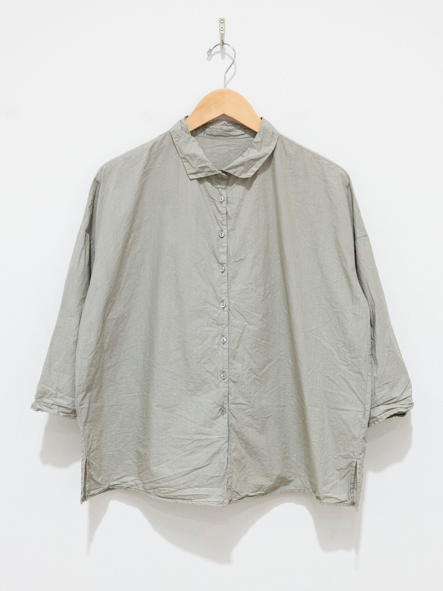 Namu Shop - Album di Famiglia Short Collar Shirt TC - Stone