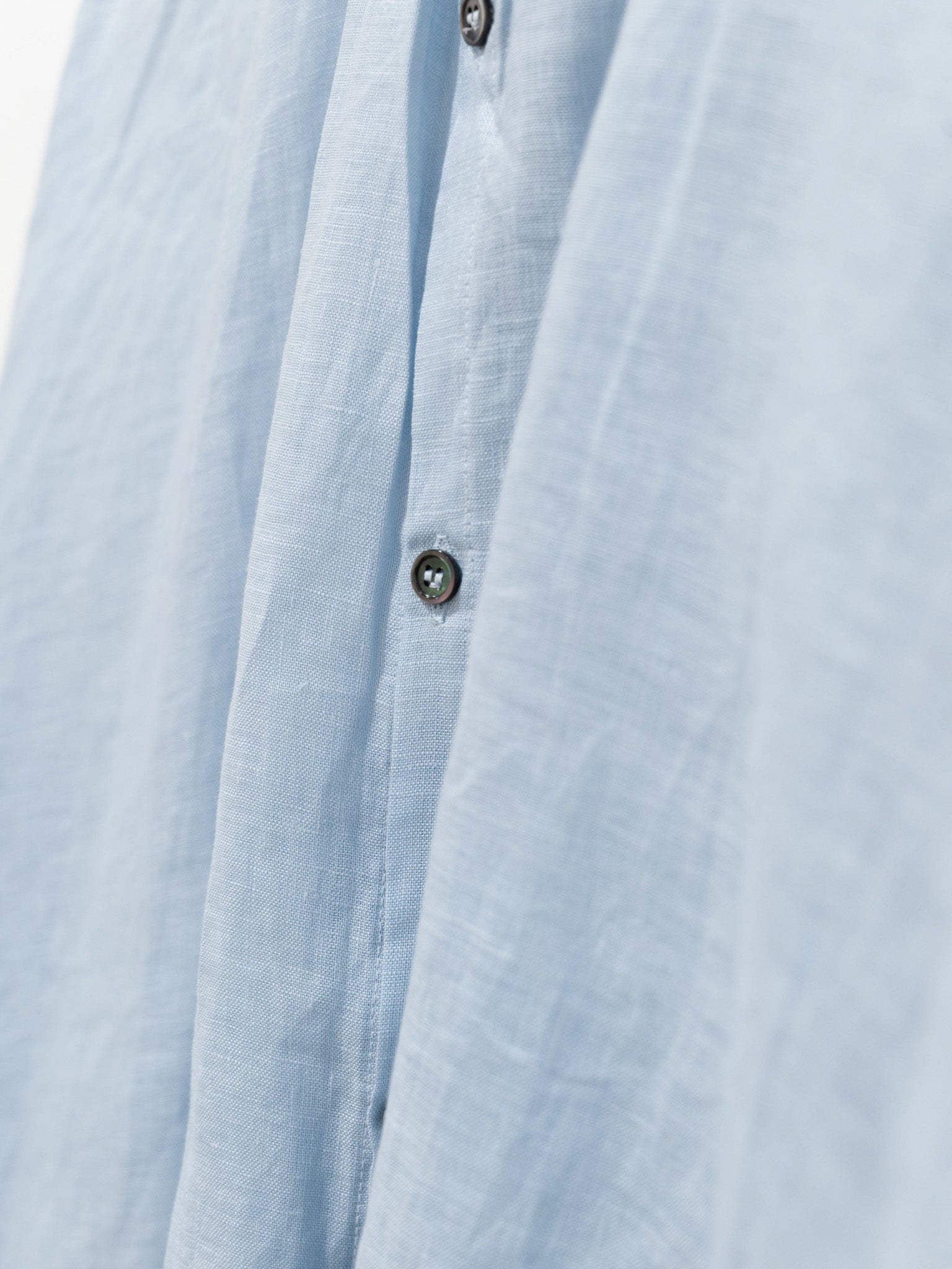 Namu Shop - Ichi Antiquites Color Linen Shirt - Light Blue