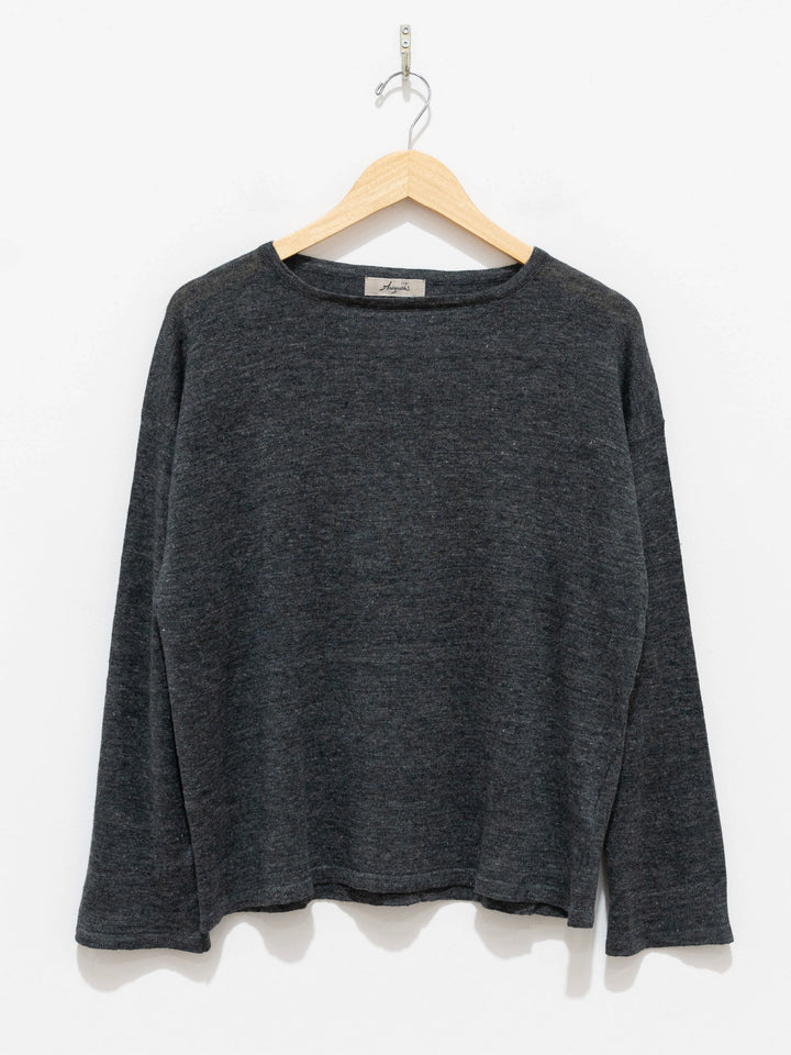 Namu Shop - Ichi Antiquites Linen Knit Pullover - Charcoal