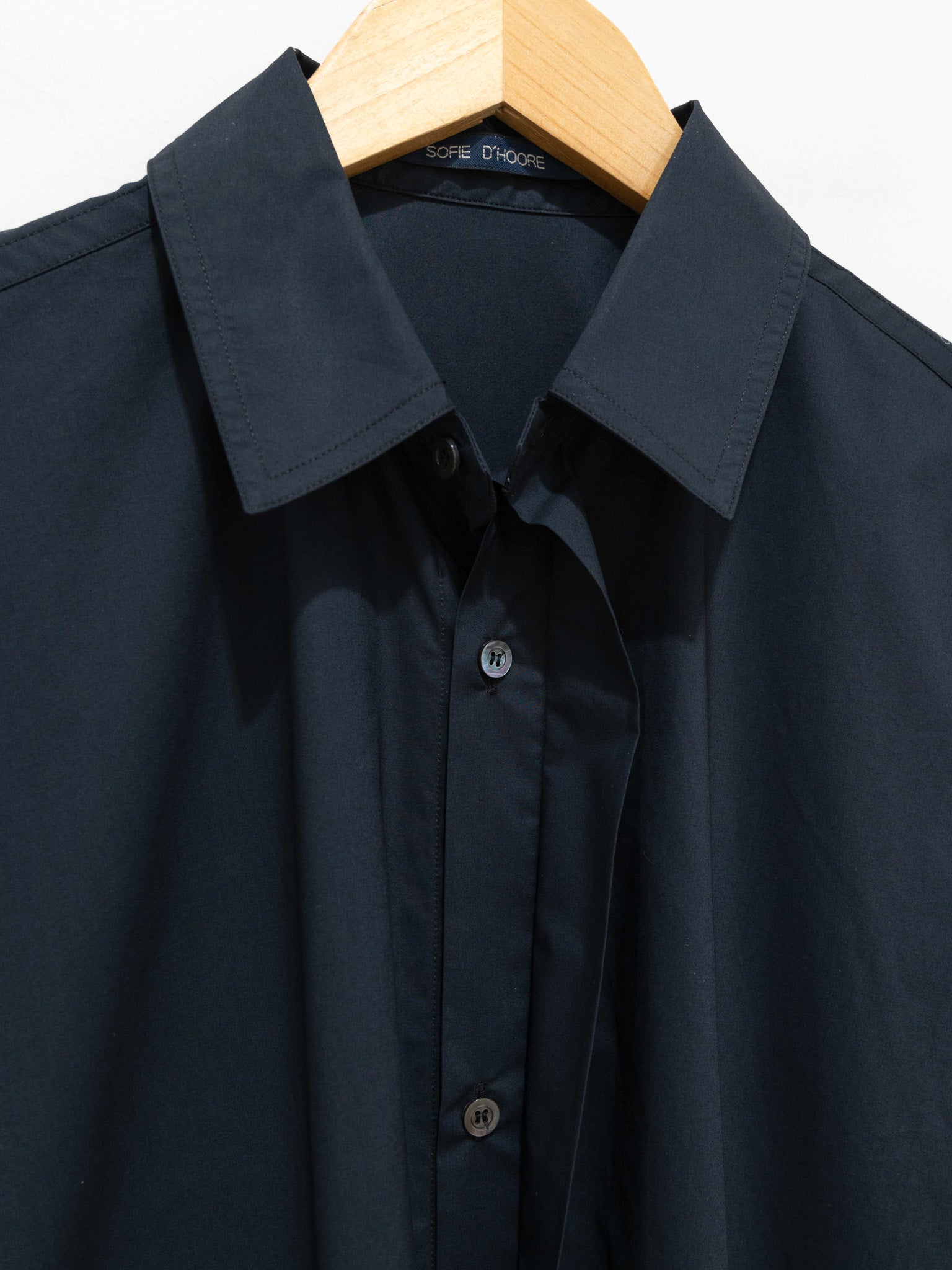 Namu Shop - Sofie D'Hoore Deb Cotton Poplin Dress - Black