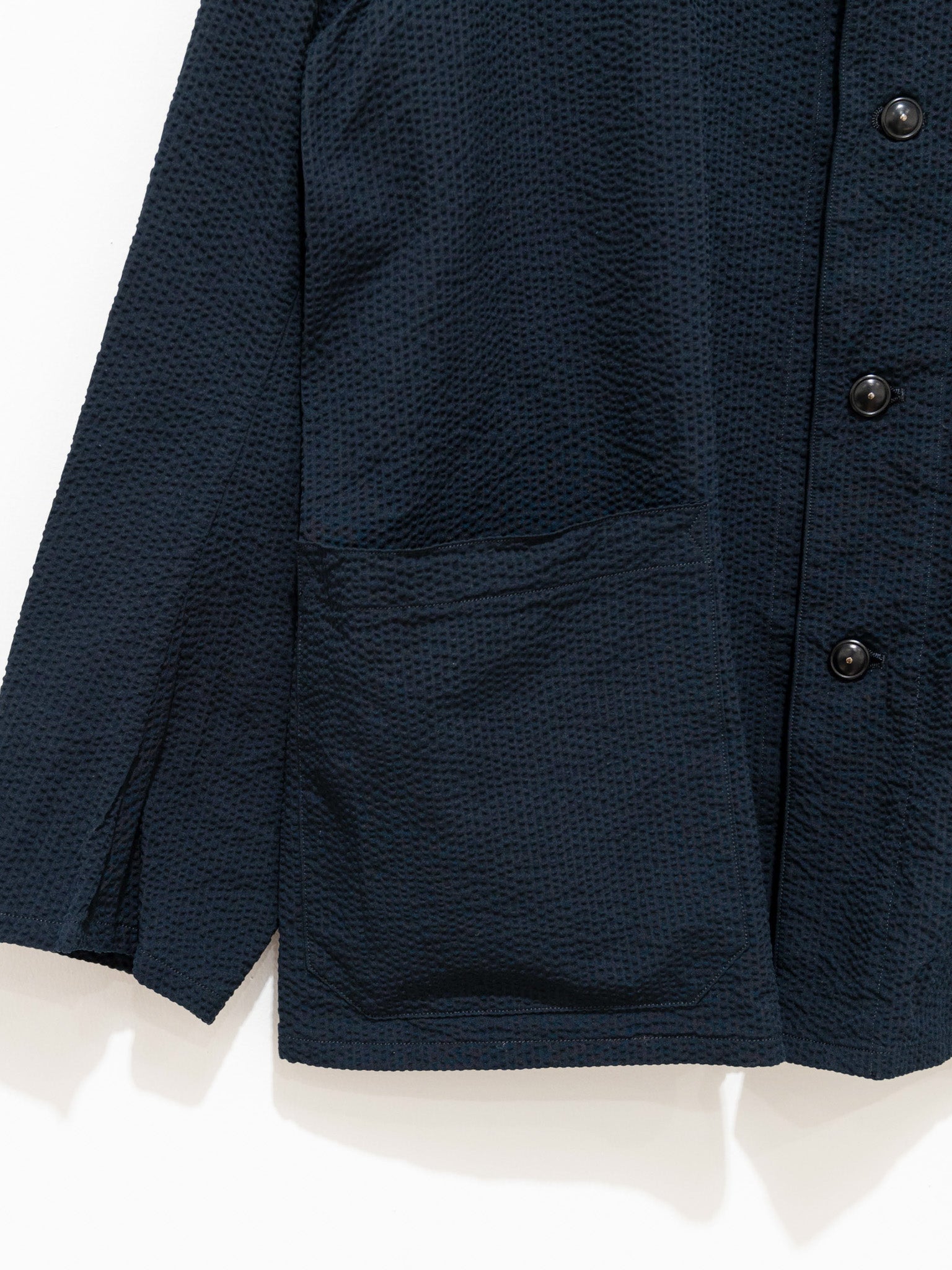 Namu Shop - Kaptain Sunshine Standcollar Jacket - Navy Stripe