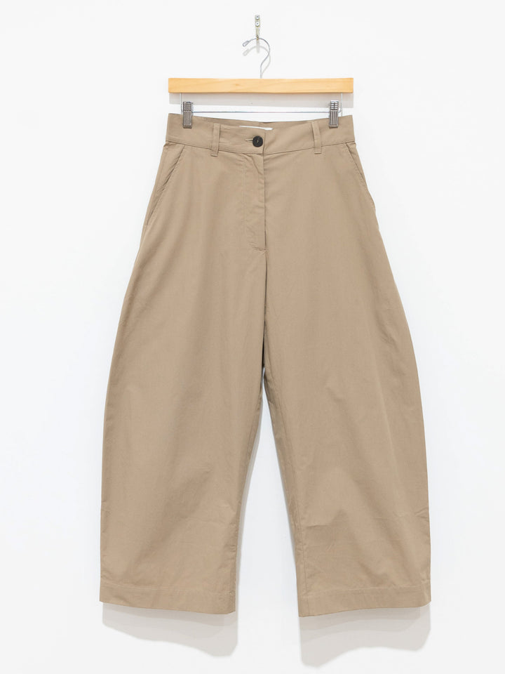 Namu Shop - Studio Nicholson Chalco Powder Cotton Wide Leg Pant - Oyster