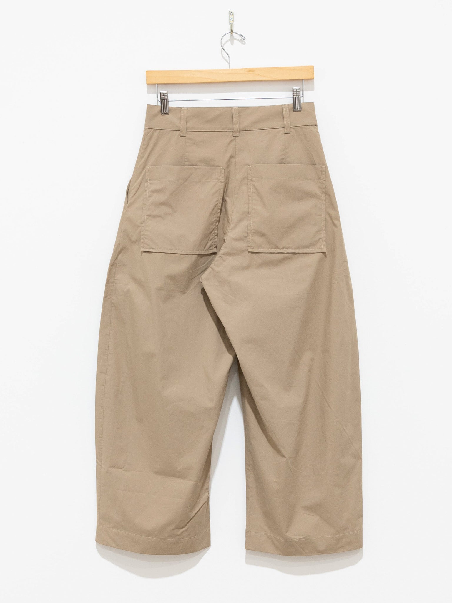Namu Shop - Studio Nicholson Chalco Powder Cotton Wide Leg Pant - Oyster