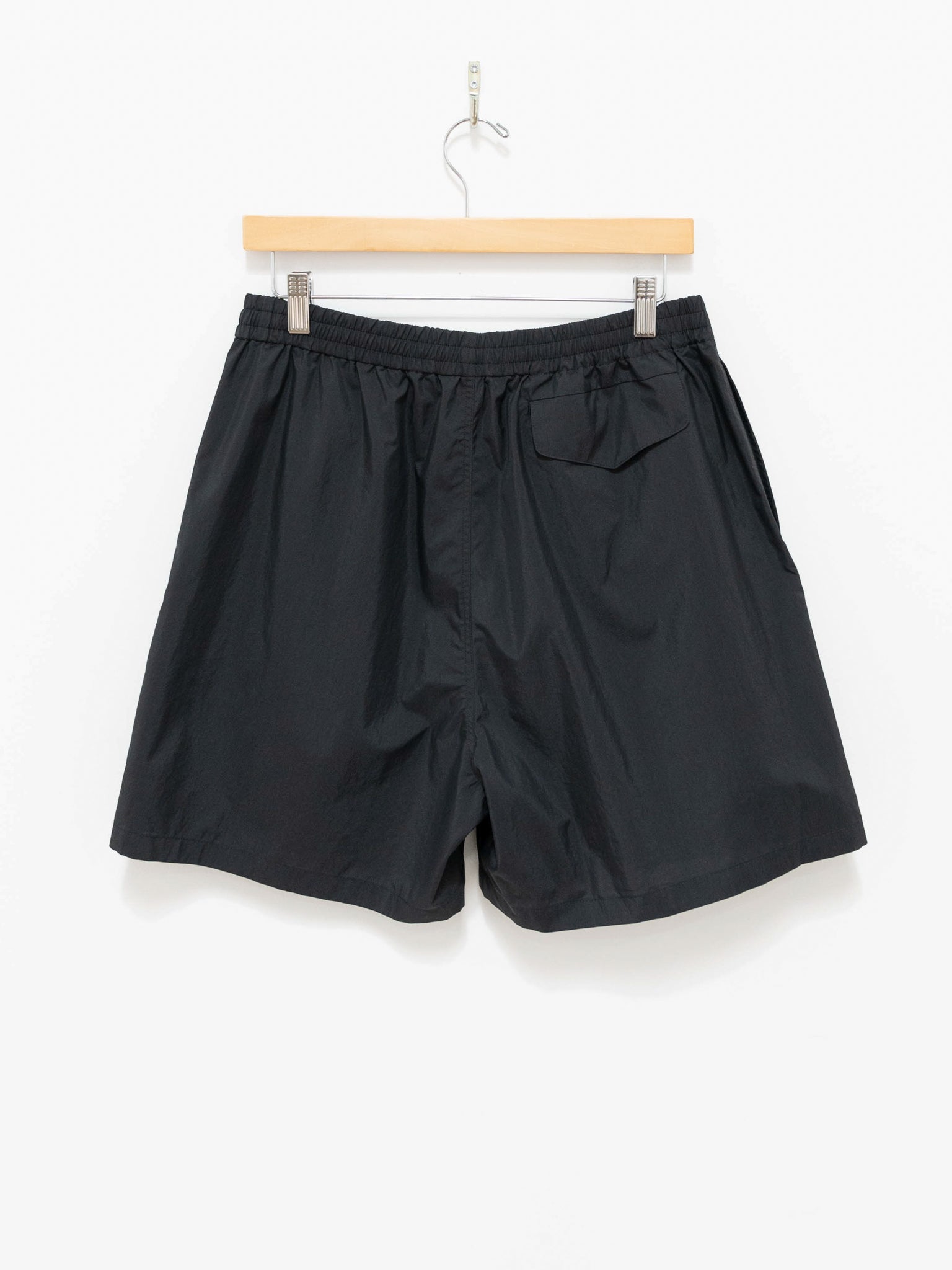 Namu Shop - Auralee Washed Cotton Nylon Weather Easy Shorts - Black