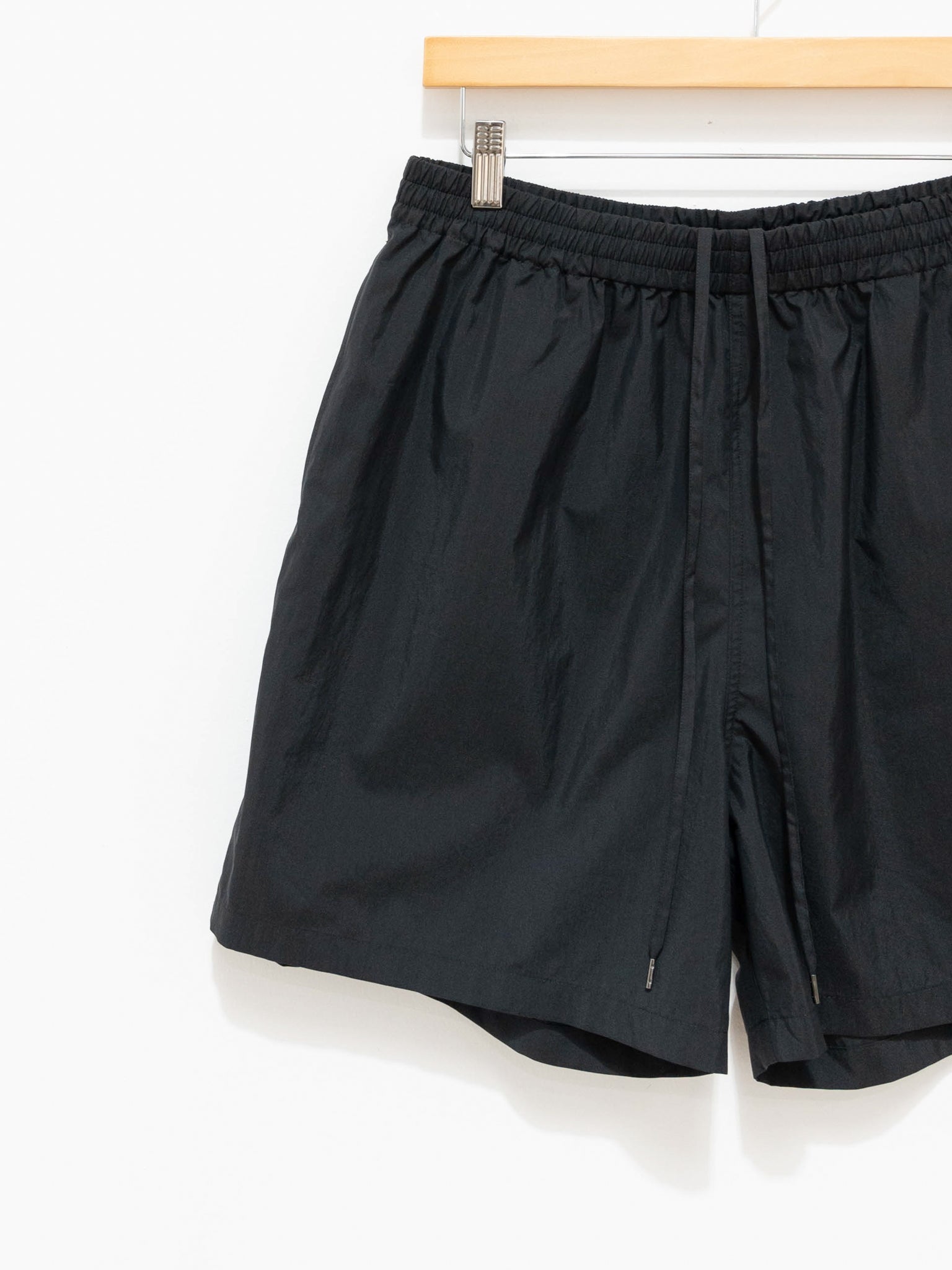Namu Shop - Auralee Washed Cotton Nylon Weather Easy Shorts - Black