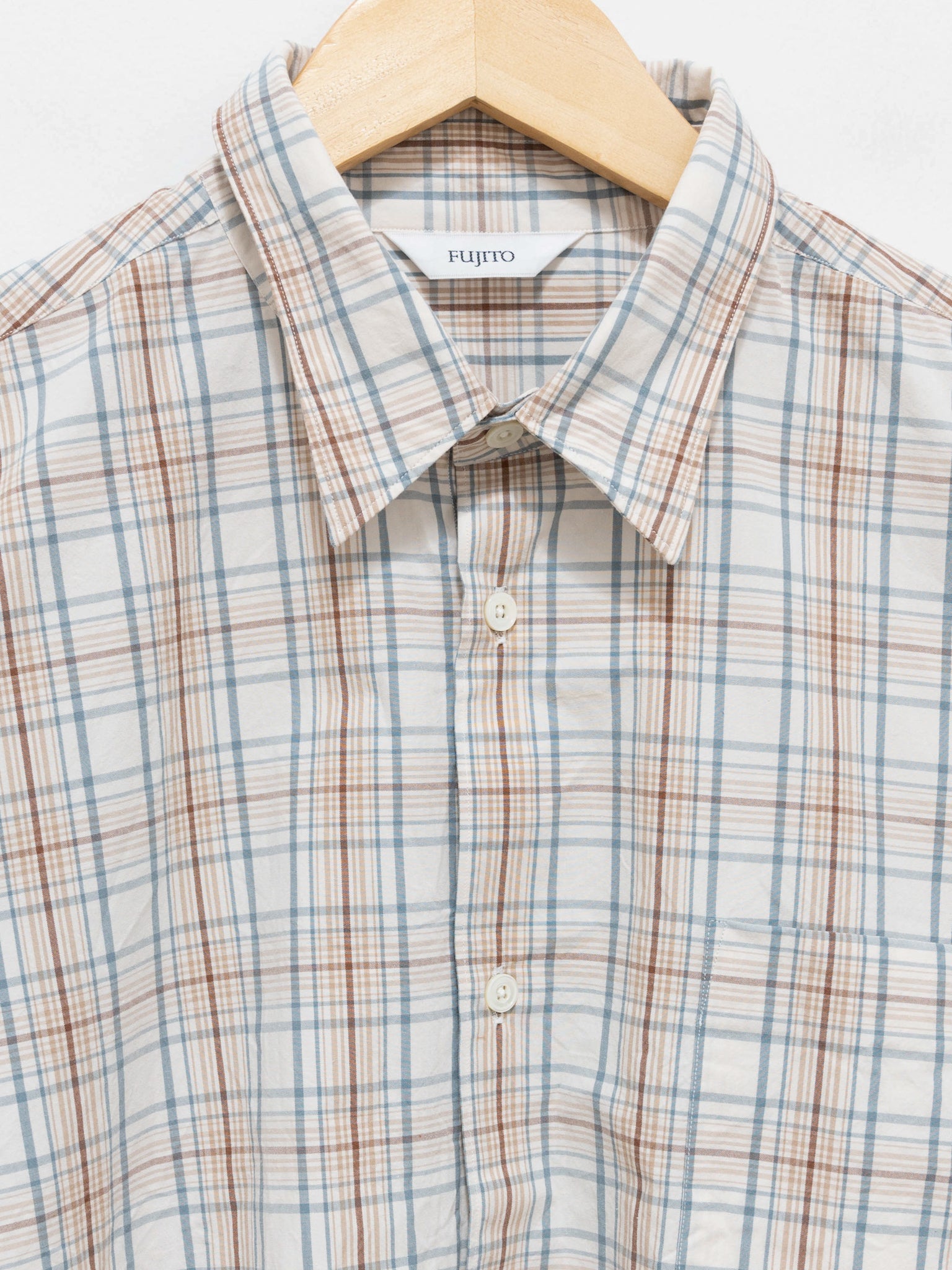 Namu Shop - Fujito B/S Shirt - White Check