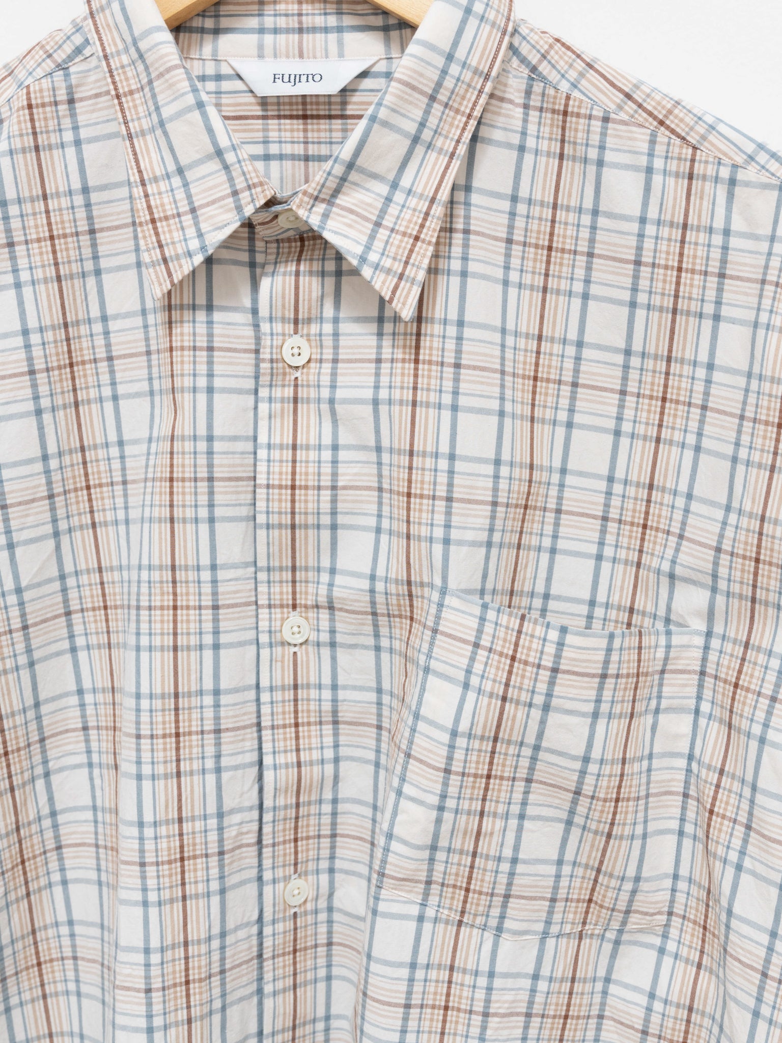 Namu Shop - Fujito B/S Shirt - White Check