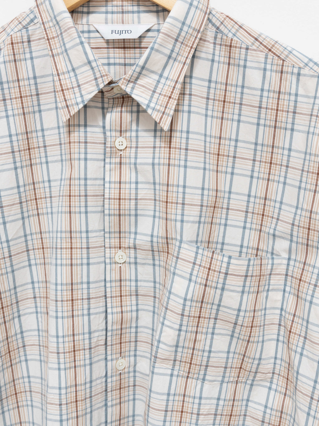 Namu Shop - Fujito B/S Shirt - White Check