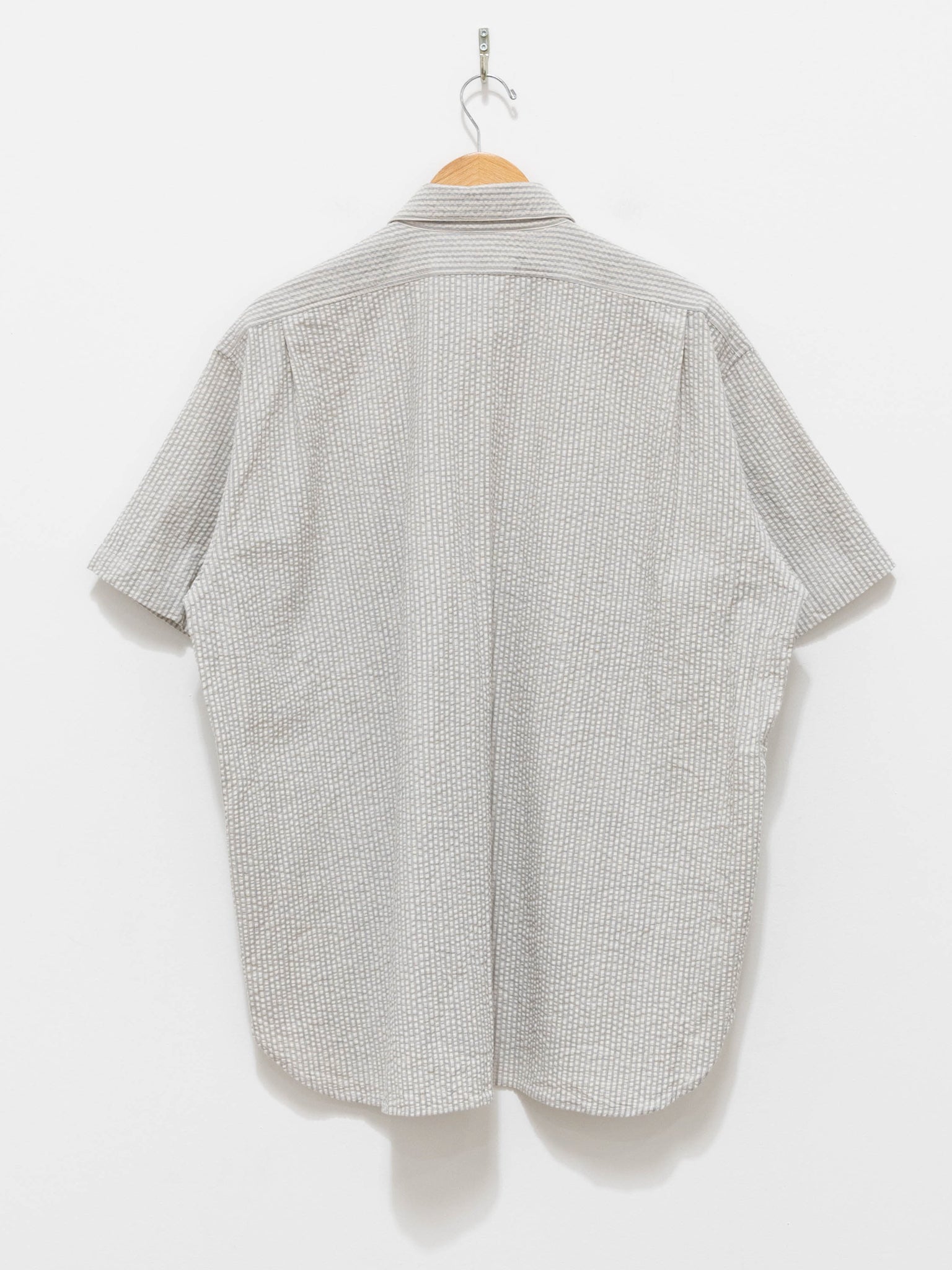 Namu Shop - Fujito S/S Fatigue Shirt - Natural Stripe