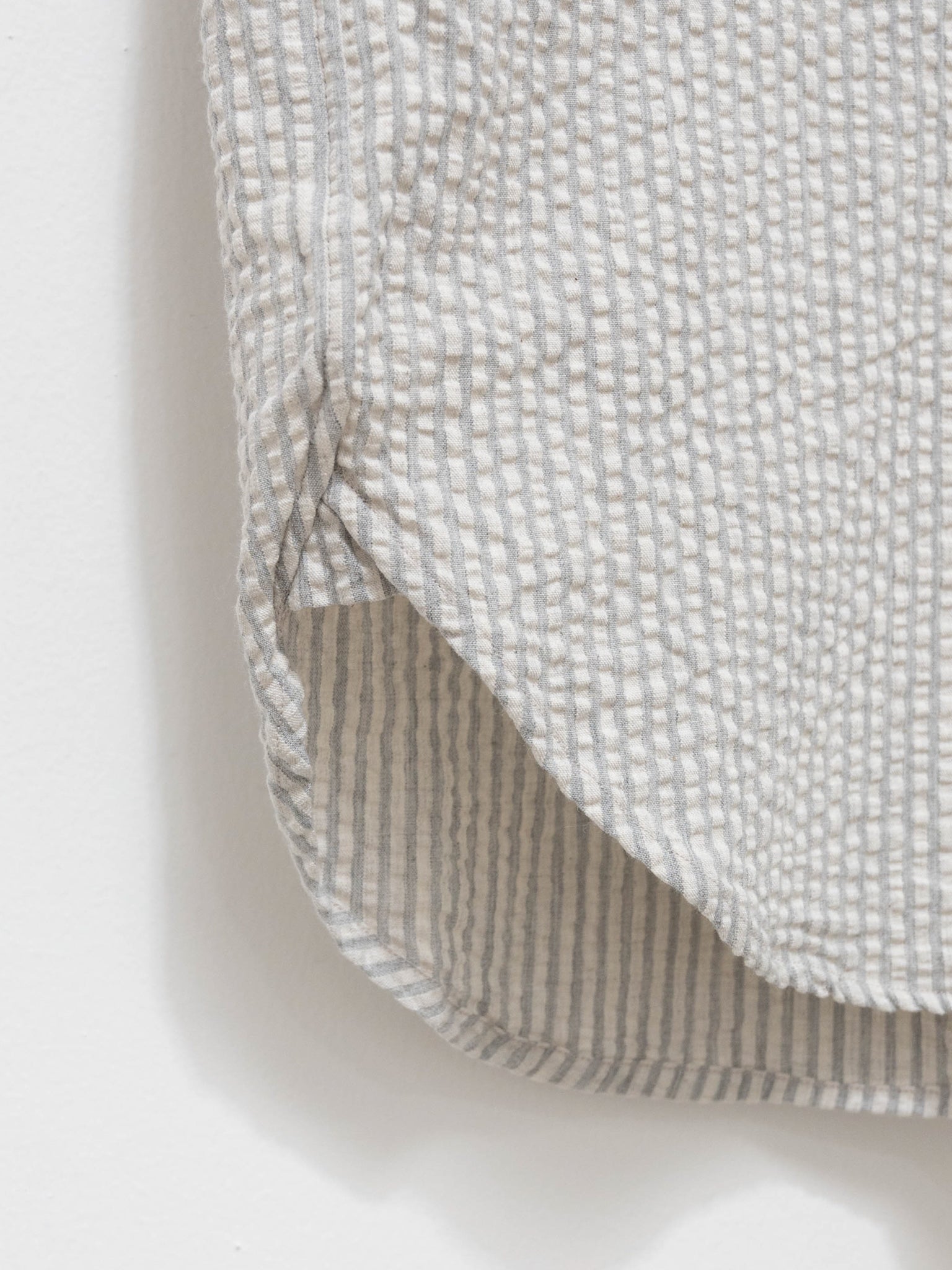 Namu Shop - Fujito S/S Fatigue Shirt - Natural Stripe