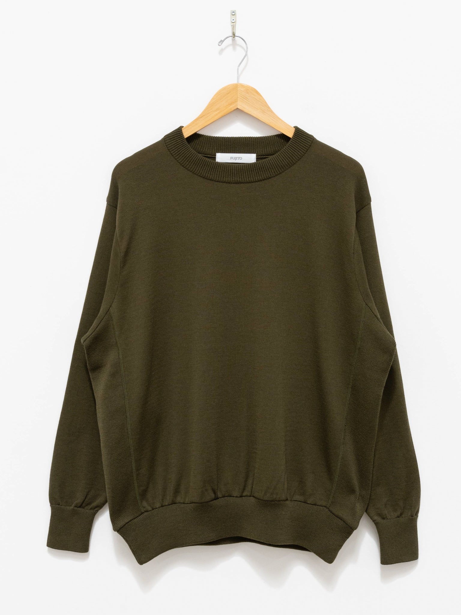 Namu Shop - Fujito Side Rib Sweater - Khaki