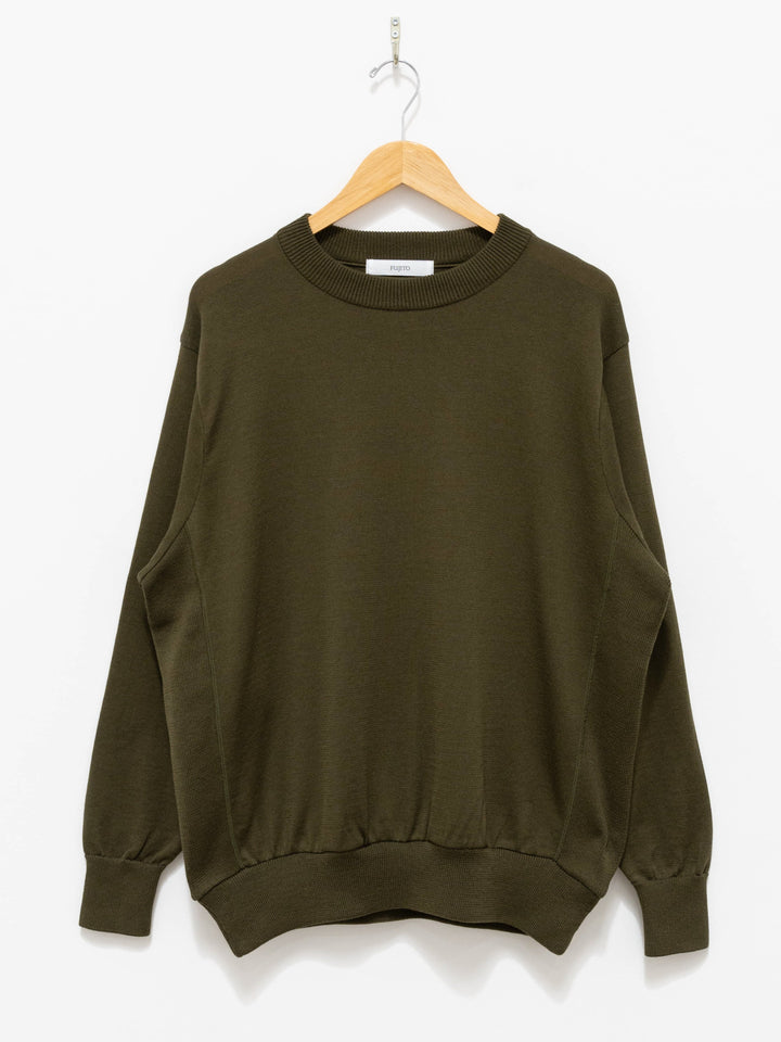 Namu Shop - Fujito Side Rib Sweater - Khaki