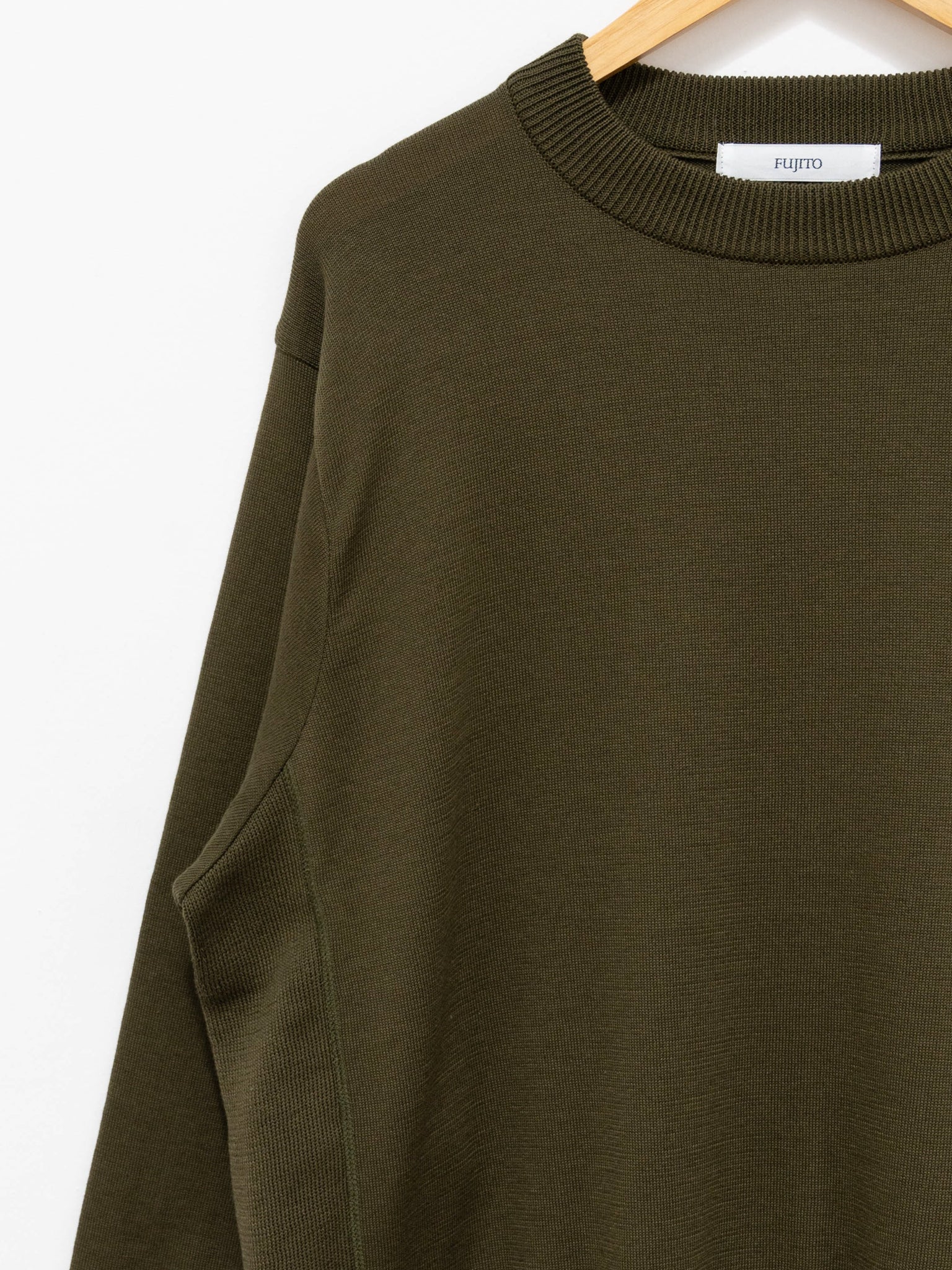 Namu Shop - Fujito Side Rib Sweater - Khaki