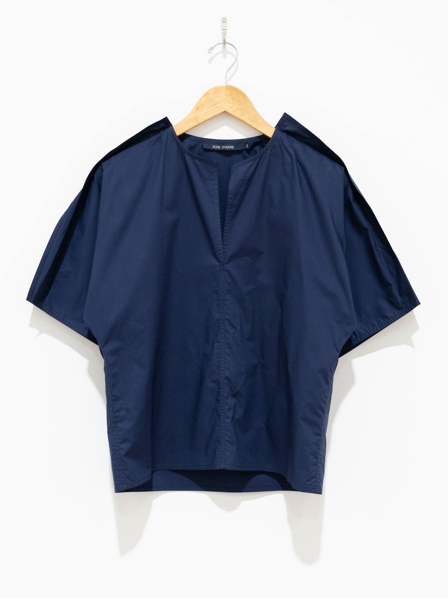 Namu Shop - Sofie D'Hoore Basta Woven Top - Dark Blue