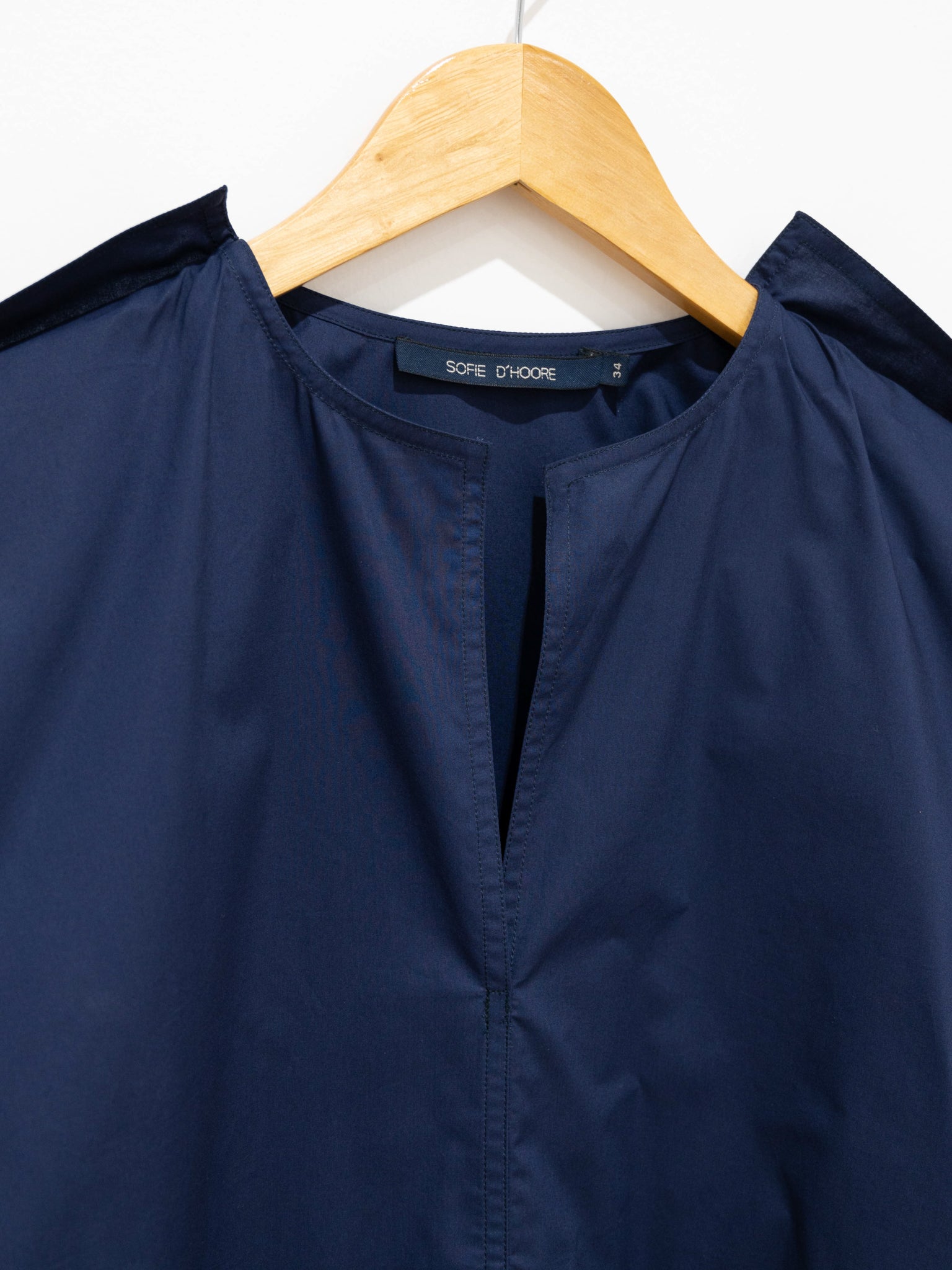 Namu Shop - Sofie D'Hoore Basta Woven Top - Dark Blue