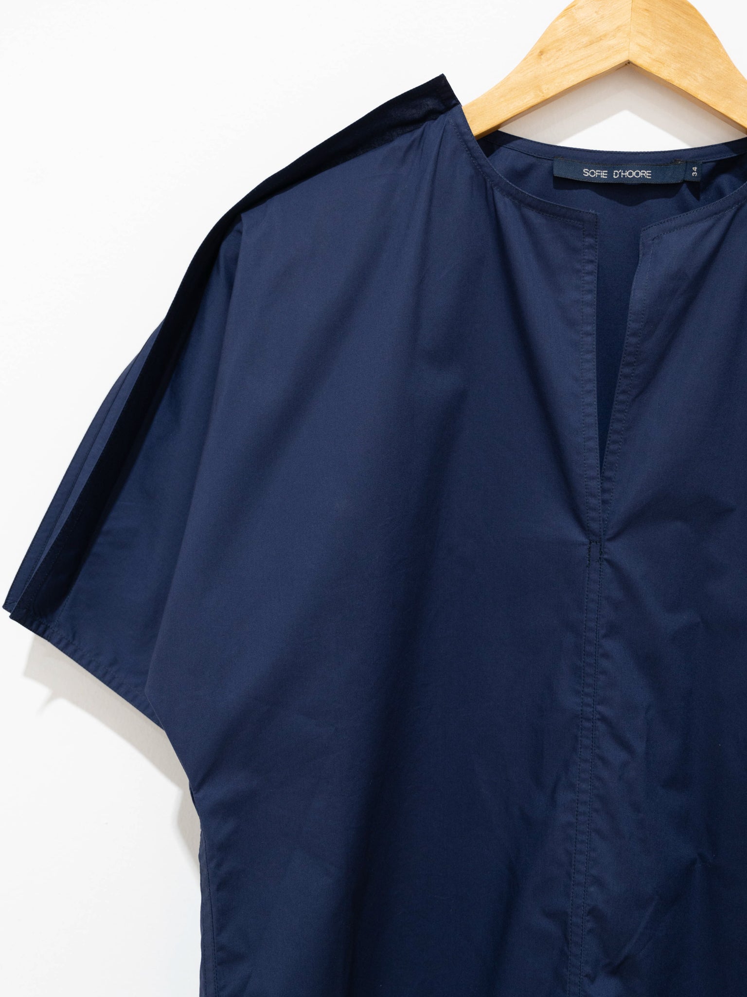 Namu Shop - Sofie D'Hoore Basta Woven Top - Dark Blue