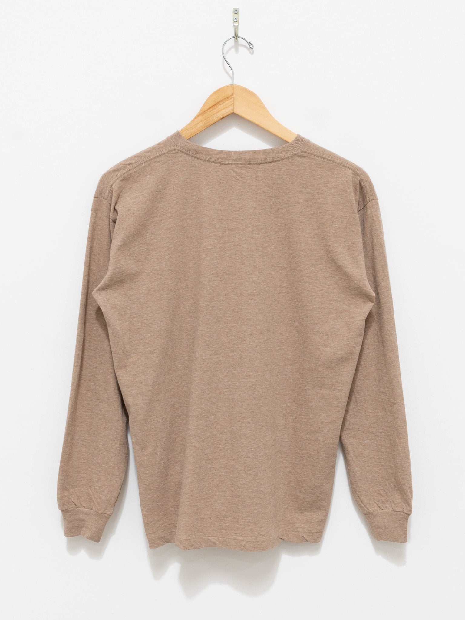 Namu Shop - Auralee Hard Twist Cotton Cashmere L/S Tee - Top Beige (Women’s)