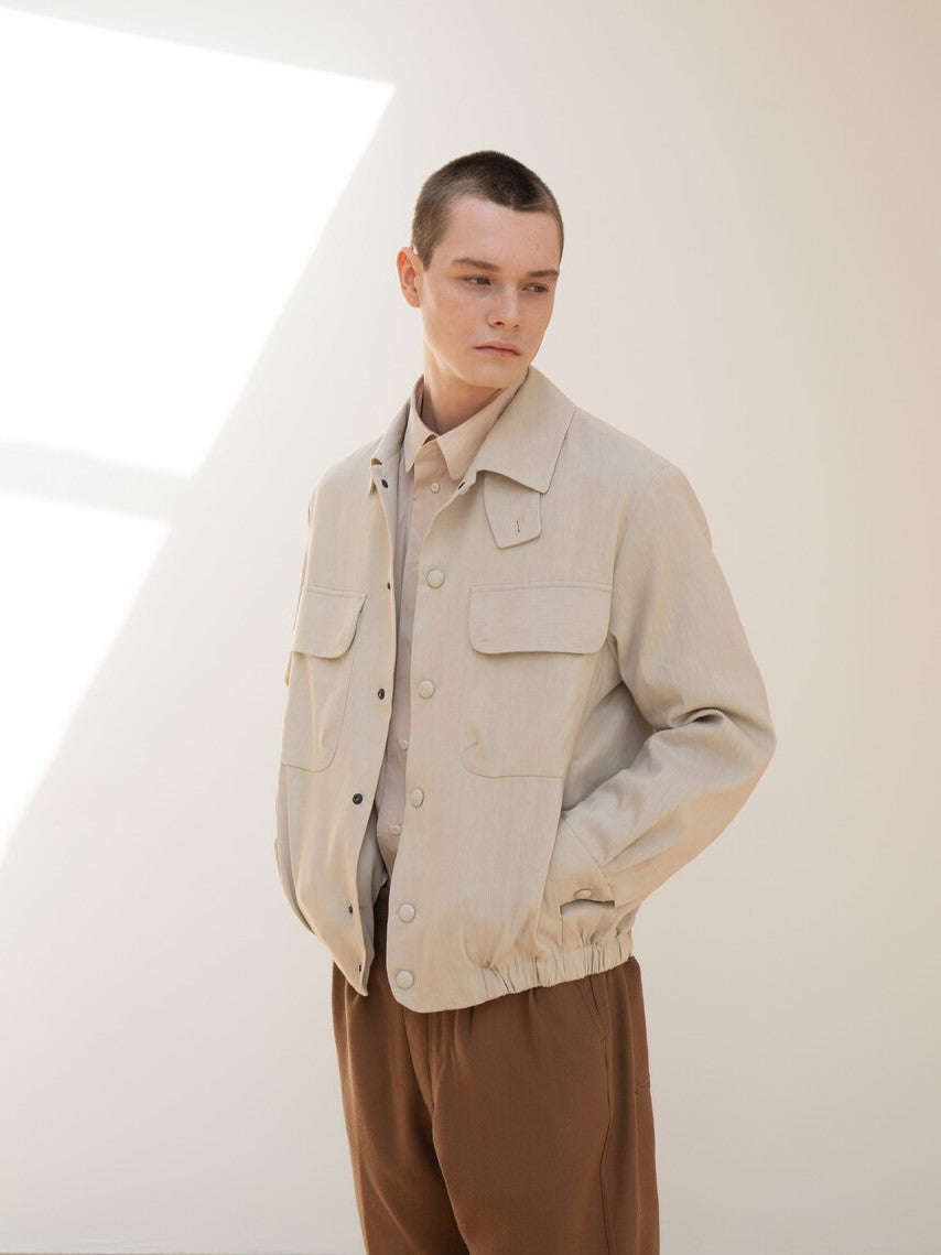 Namu Shop - Document Linen CPO Jacket - Beige