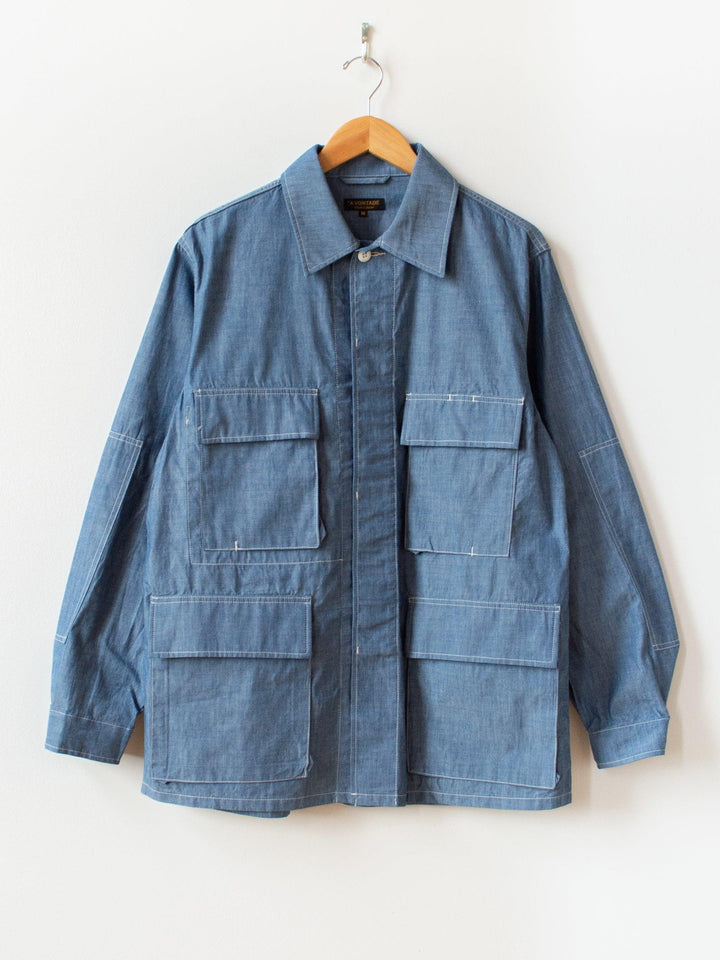 Namu Shop - A Vontade BDU Tropical Jacket - Light Chambray
