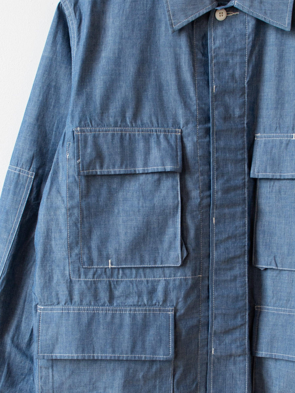 Namu Shop - A Vontade BDU Tropical Jacket - Light Chambray