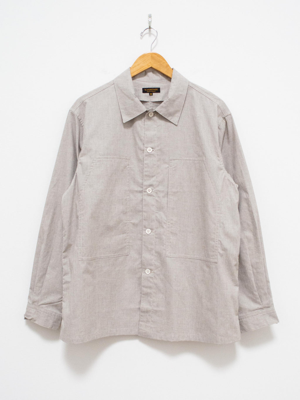 Namu Shop - A Vontade Peachskin Shirt Jacket - Light Gray