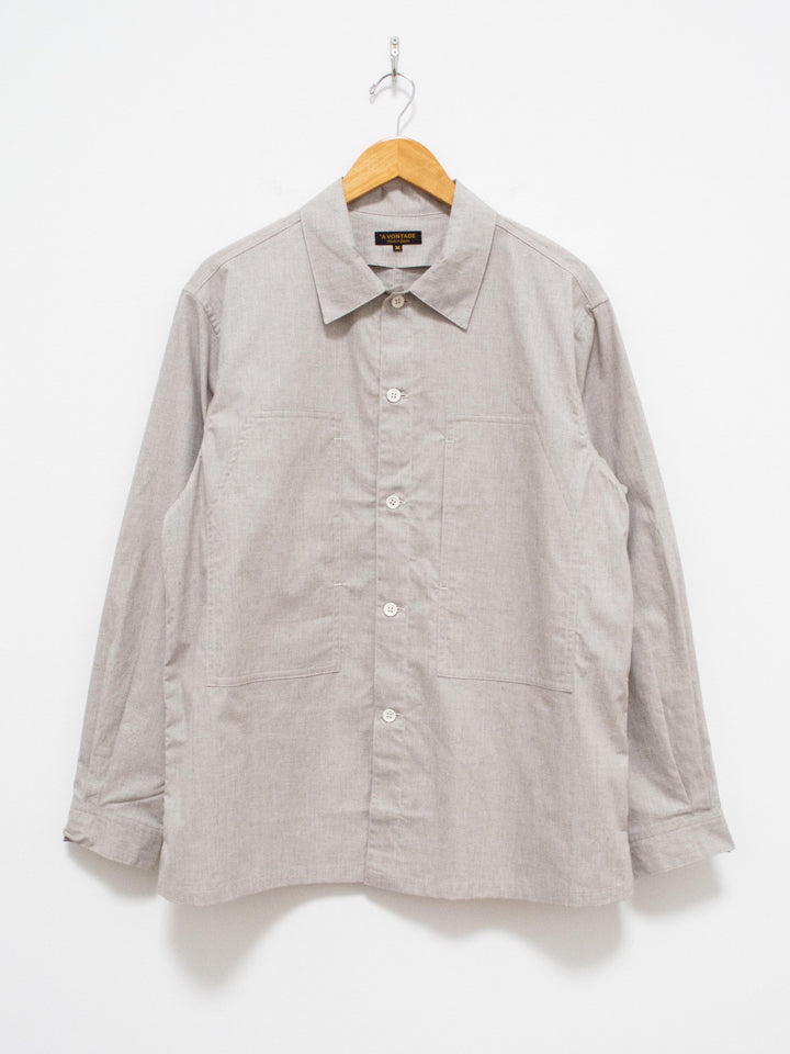 Namu Shop - A Vontade Peachskin Shirt Jacket - Light Gray