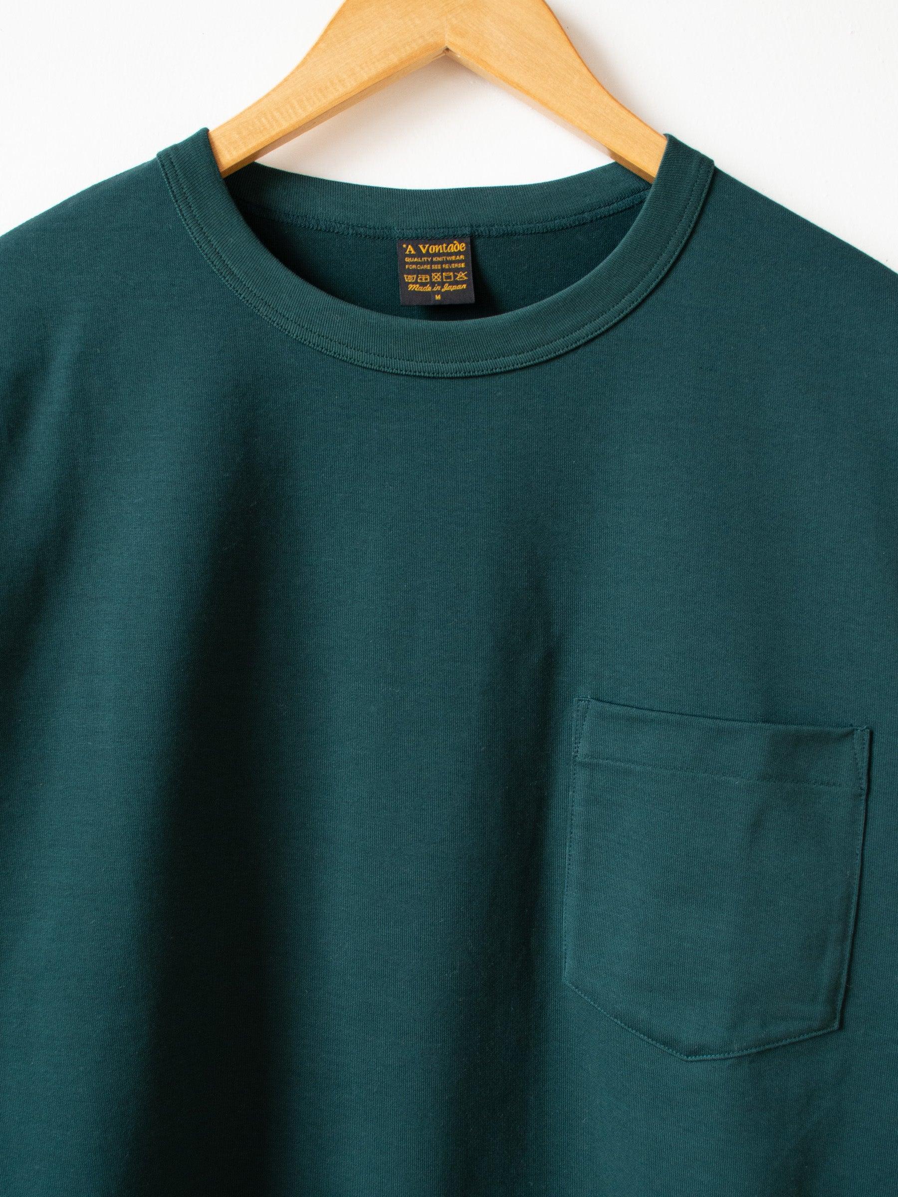 Namu Shop - A Vontade Silket Athletic T-Shirt - Hunter